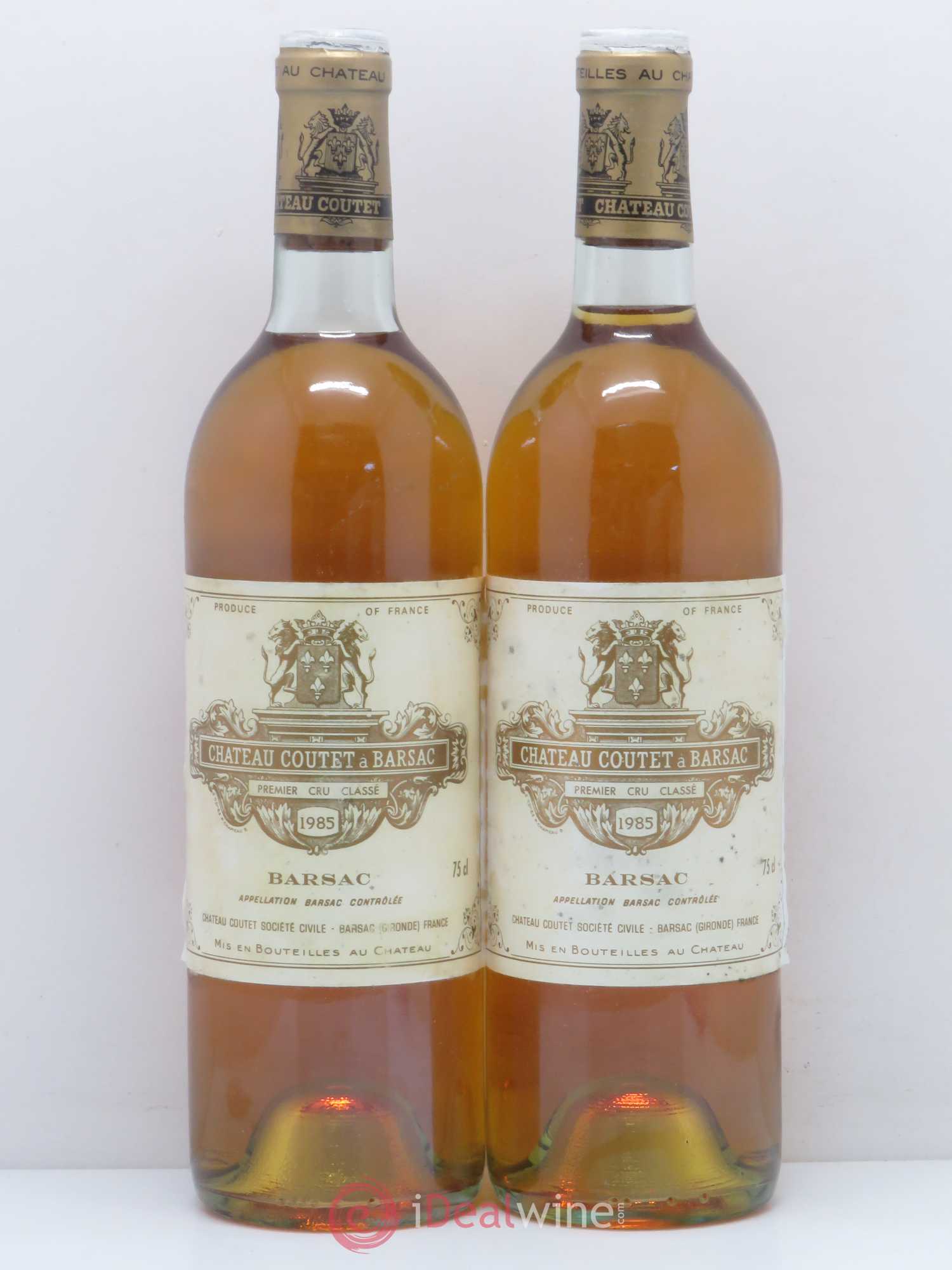 Château Coutet 1er Grand Cru Classé 1985 - Lotto di 2 bottiglie - 0