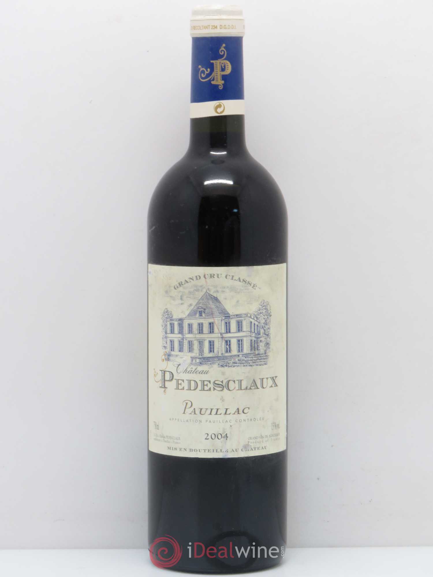 Château Pedesclaux 5ème Grand Cru Classé 2004 - Lot de 1 bouteille - 0