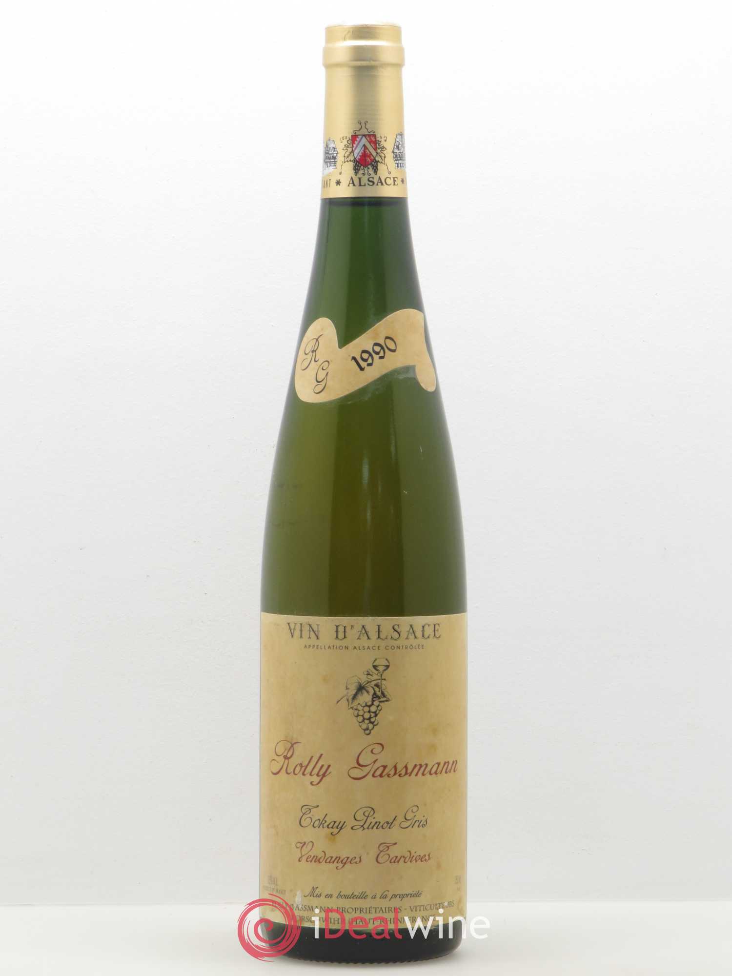 Pinot Gris vendanges tardives Rolly Gassmann (sans prix de réserve) 1990 - Posten von 1 Flasche - 0