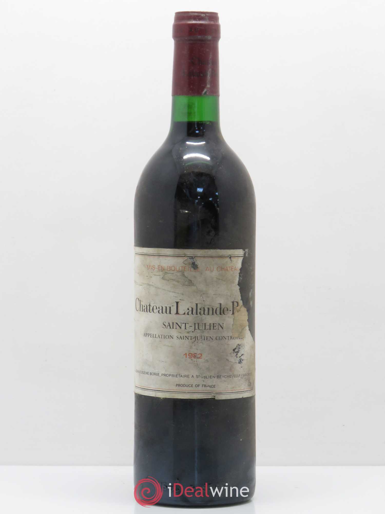 Château Lalande Borie (sans prix de réserve) 1982 - Lot de 1 bouteille - 0