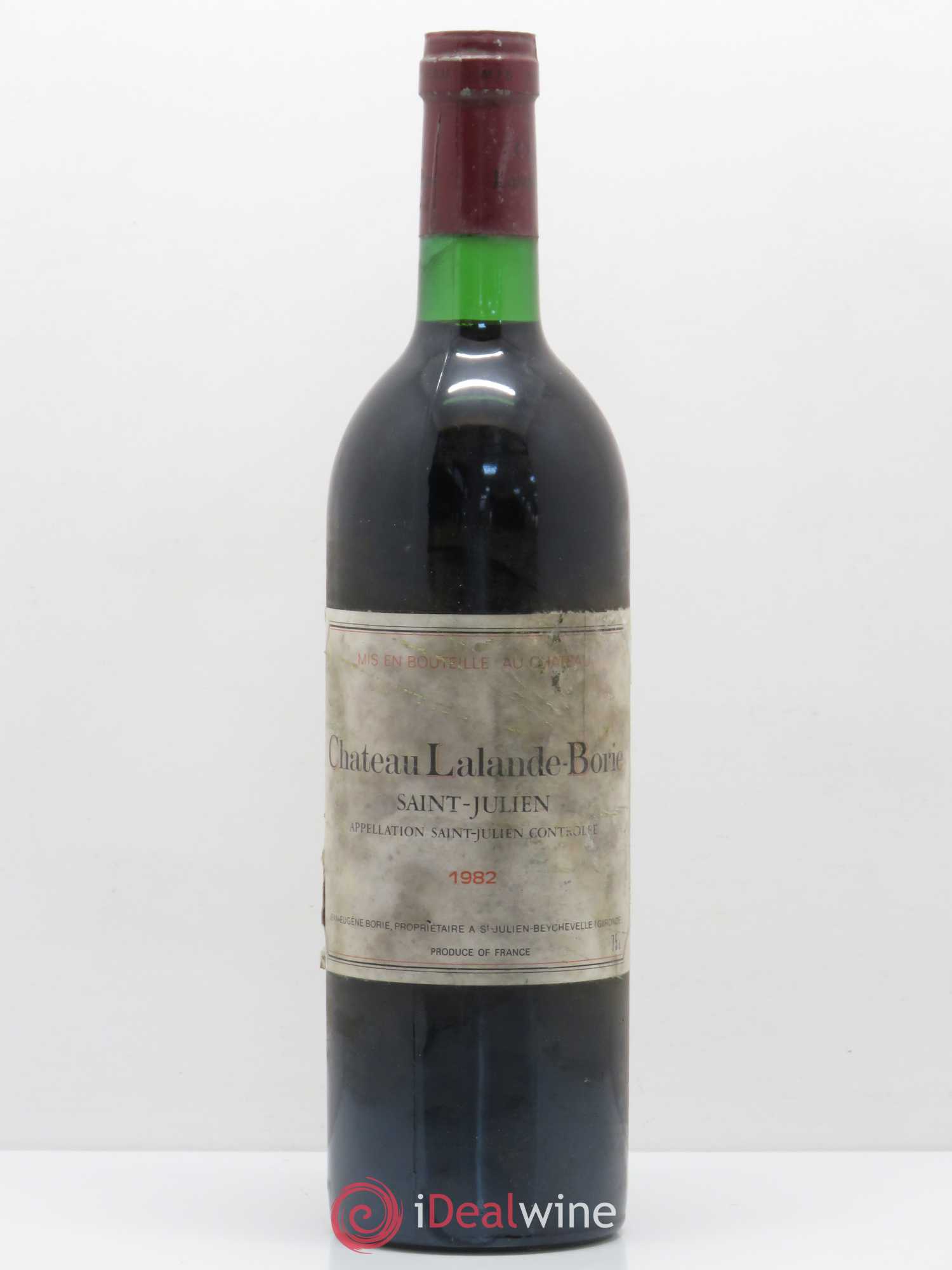 Château Lalande Borie (sans prix de réserve) 1982 - Lot de 1 bouteille - 0