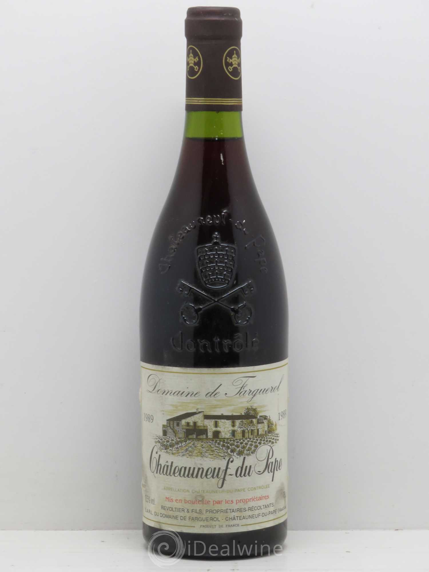 Châteauneuf-du-Pape Domaine De Farguerol 1989 - Posten von 1 Flasche - 0