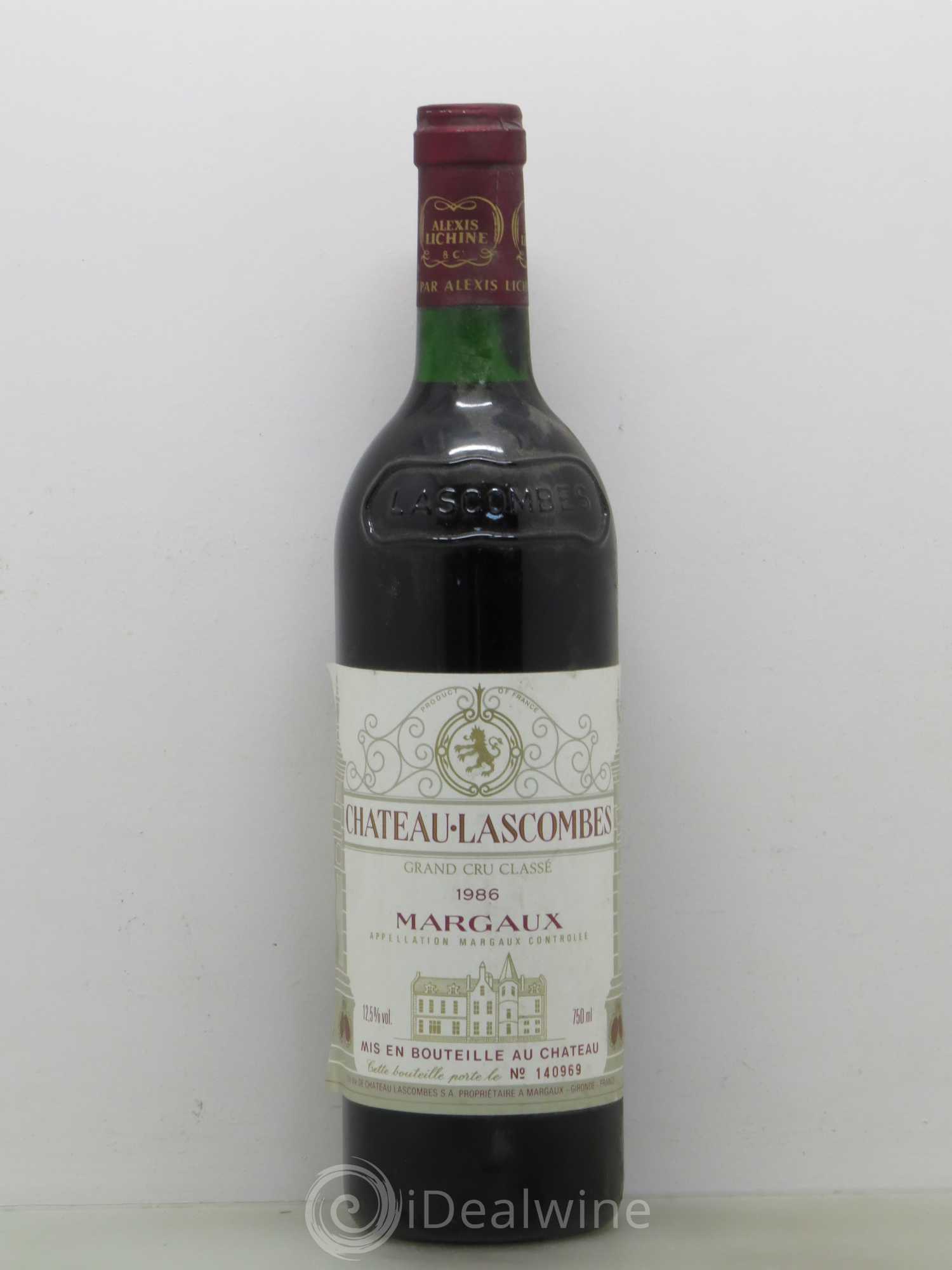 Château Lascombes 2ème Grand Cru Classé 1986 - Lot de 1 bouteille - 0