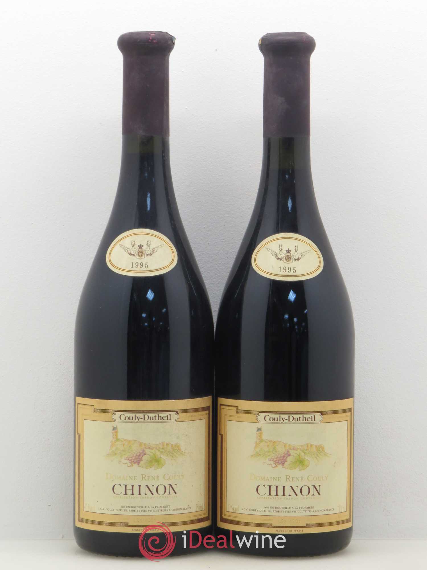 Chinon Domaine René Couly 1995 - Posten von 2 Flaschen - 0