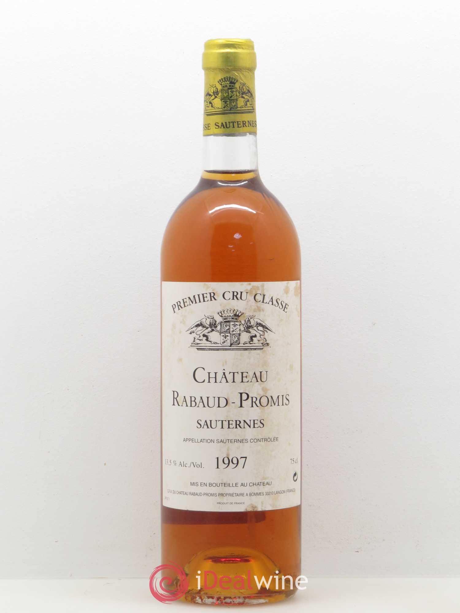Château Rabaud Promis 1er Grand Cru Classé 1997 - Posten von 1 Flasche - 0