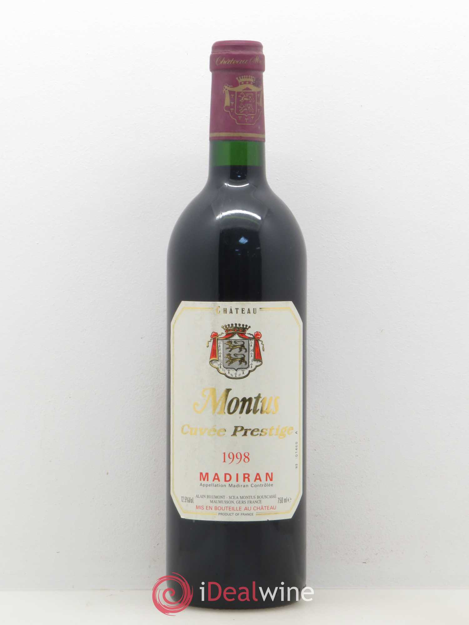Madiran Château Montus-Prestige Alain Brumont 1998 - Lot de 1 bouteille - 0