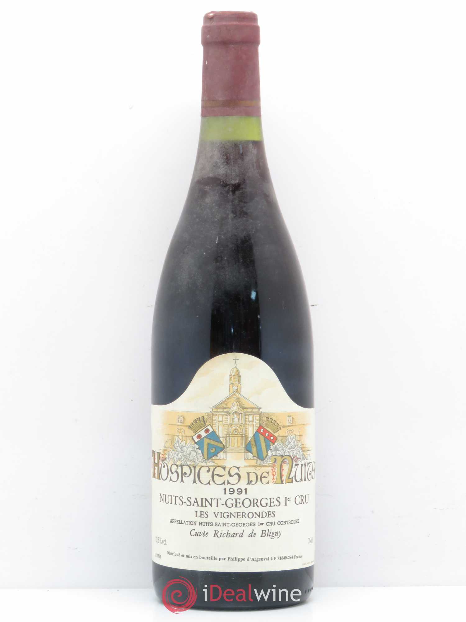 Nuits-Saint-Georges 1er Cru Hospices de Nuits Les vignerondes Richard de Bligny 1991 - Posten von 1 Flasche - 0