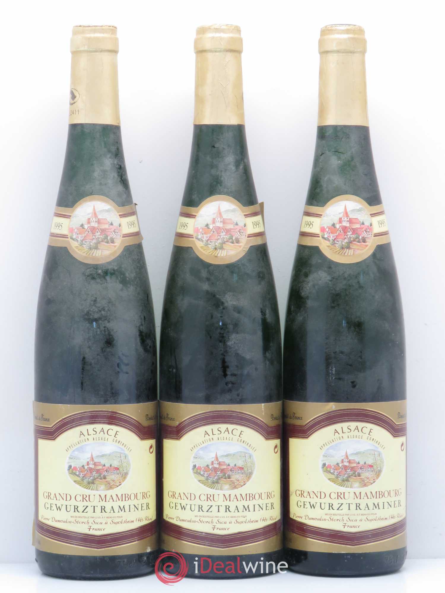 Gewurztraminer Grand Cru Mambourg Pierre Dumoulin Storch (sans prix de réserve) 1995 - Posten von 3 Flaschen - 0