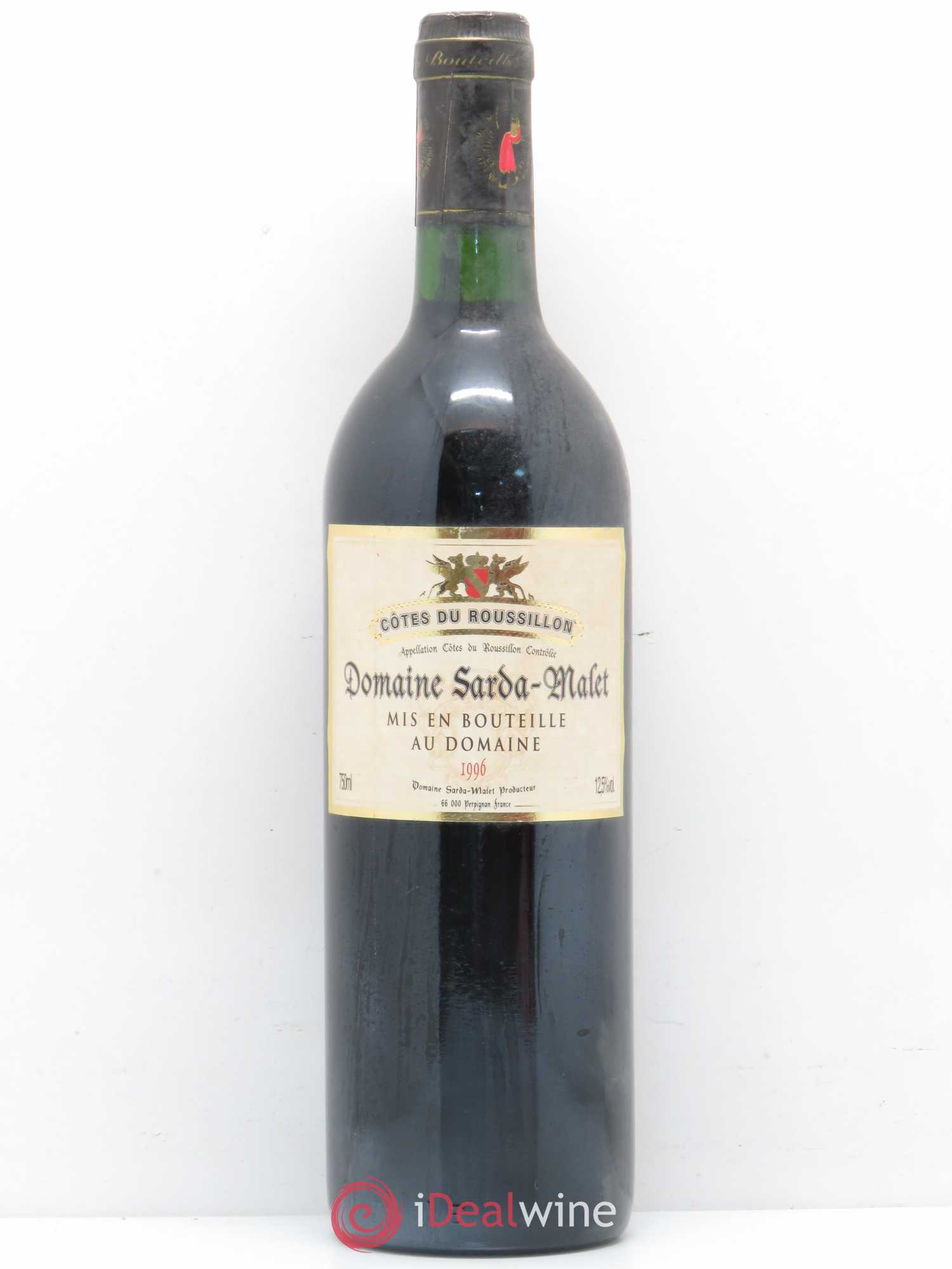 Côtes du Roussillon Domaine Sarda Malet 1996 - Posten von 1 Flasche - 0
