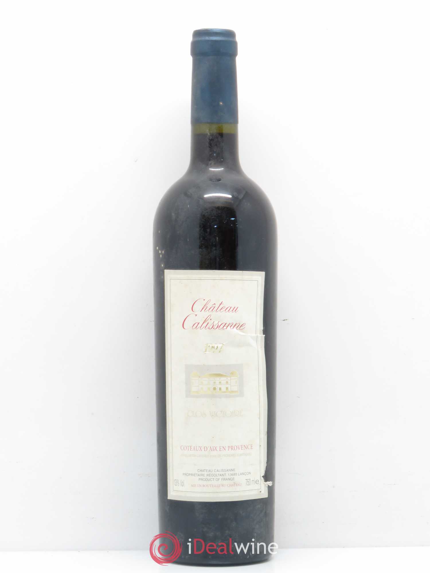 Coteaux d'Aix-en-Provence Clos Victoire Chateau Calissanne 1997 - Posten von 1 Flasche - 0