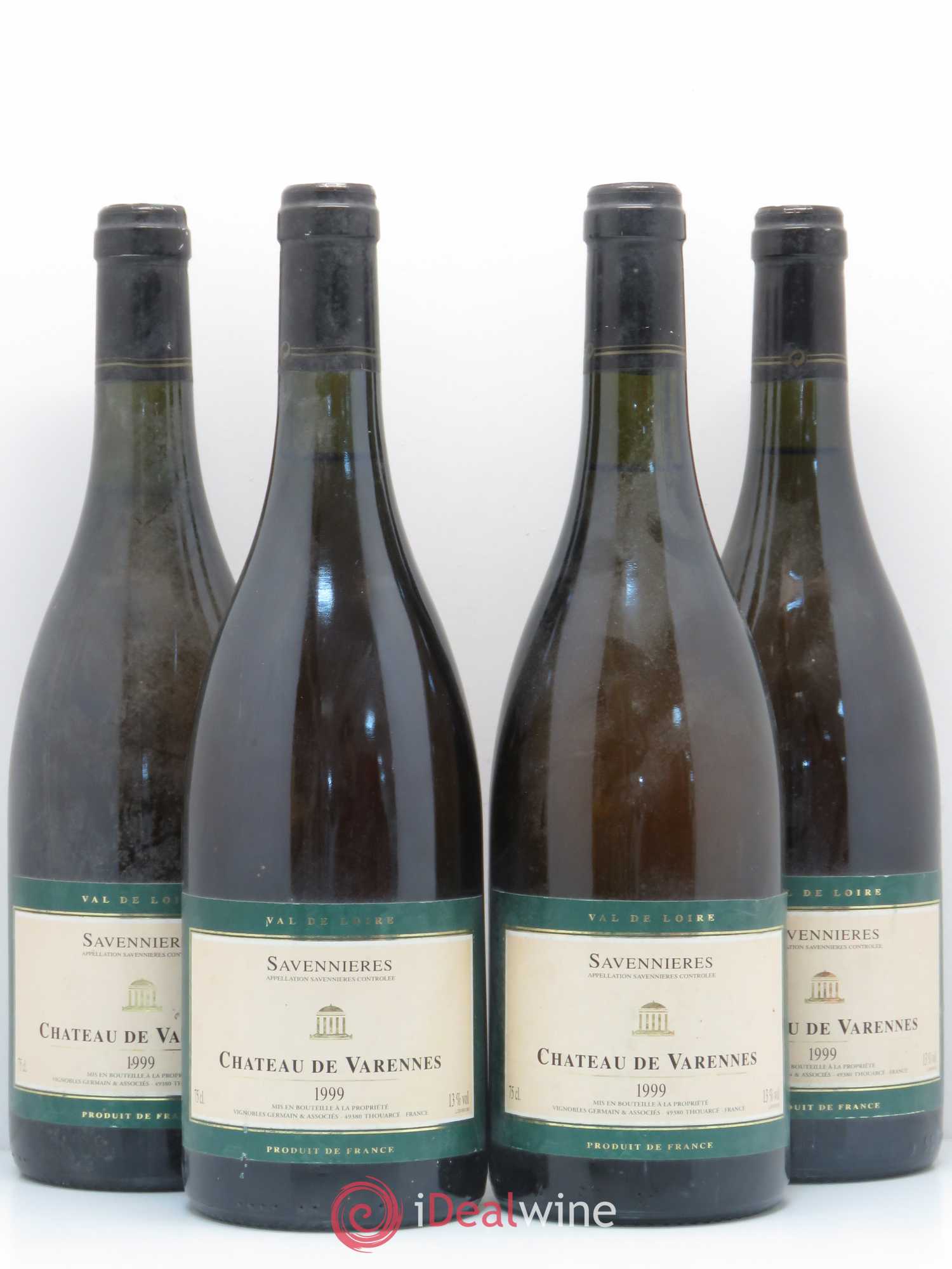 Savennières Château de Varennes 1999 - Lot de 4 bouteilles - 0