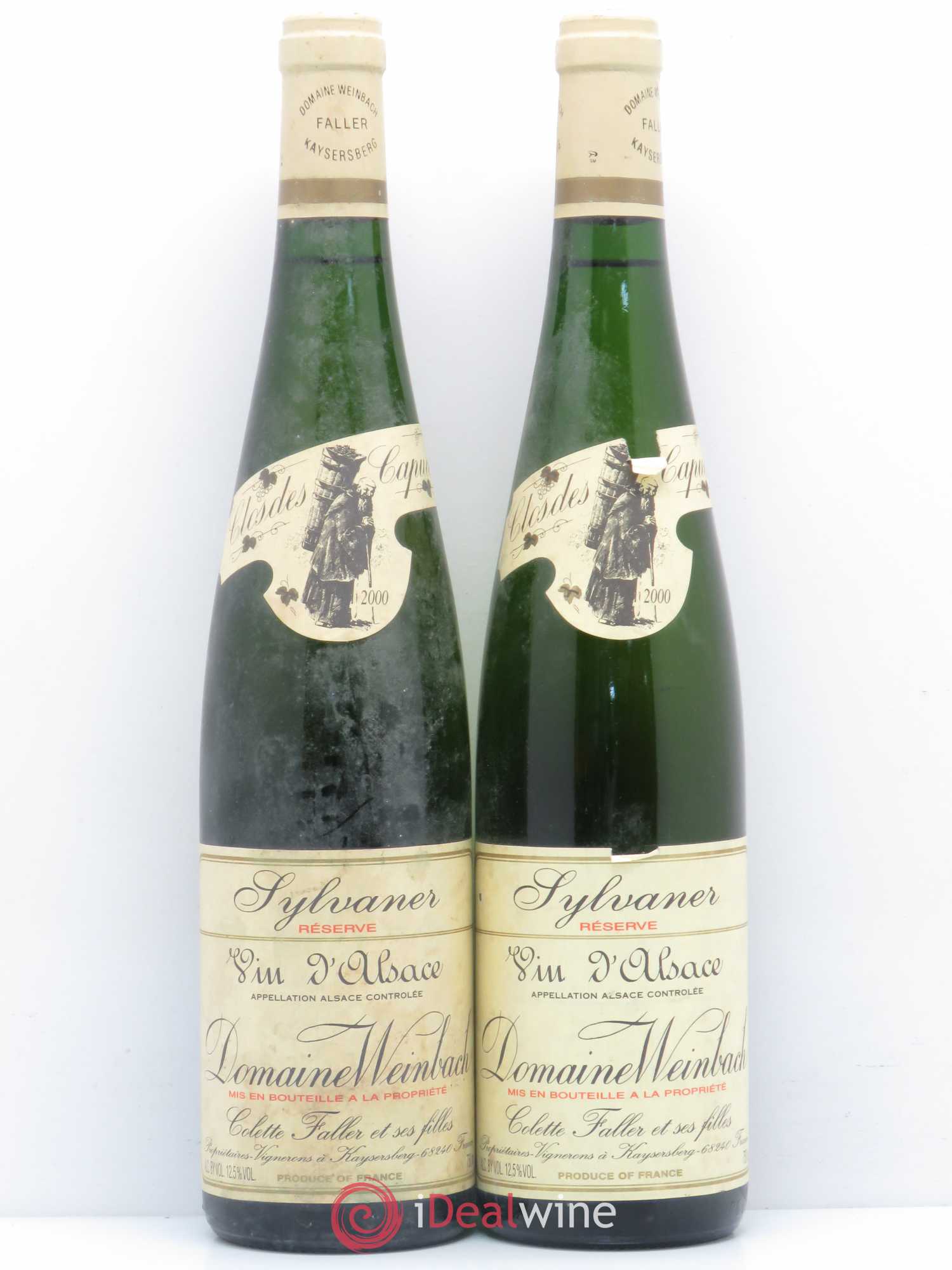 Alsace Sylvaner Réserve Weinbach (Domaine) (sans prix de réserve) 2000 - Lot de 2 bouteilles - 0