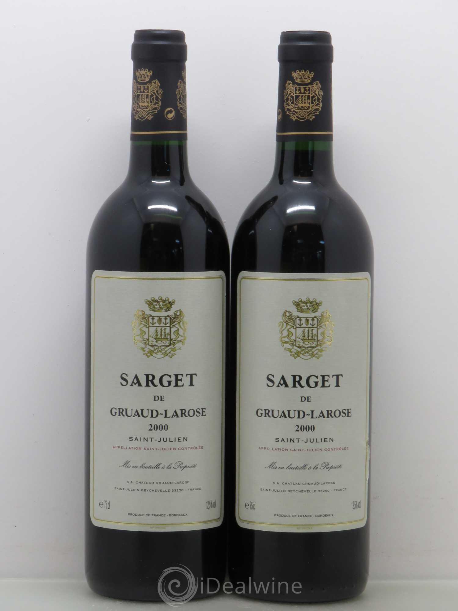 Sarget de Gruaud Larose Second Vin 2000 - Lot de 2 bouteilles - 0