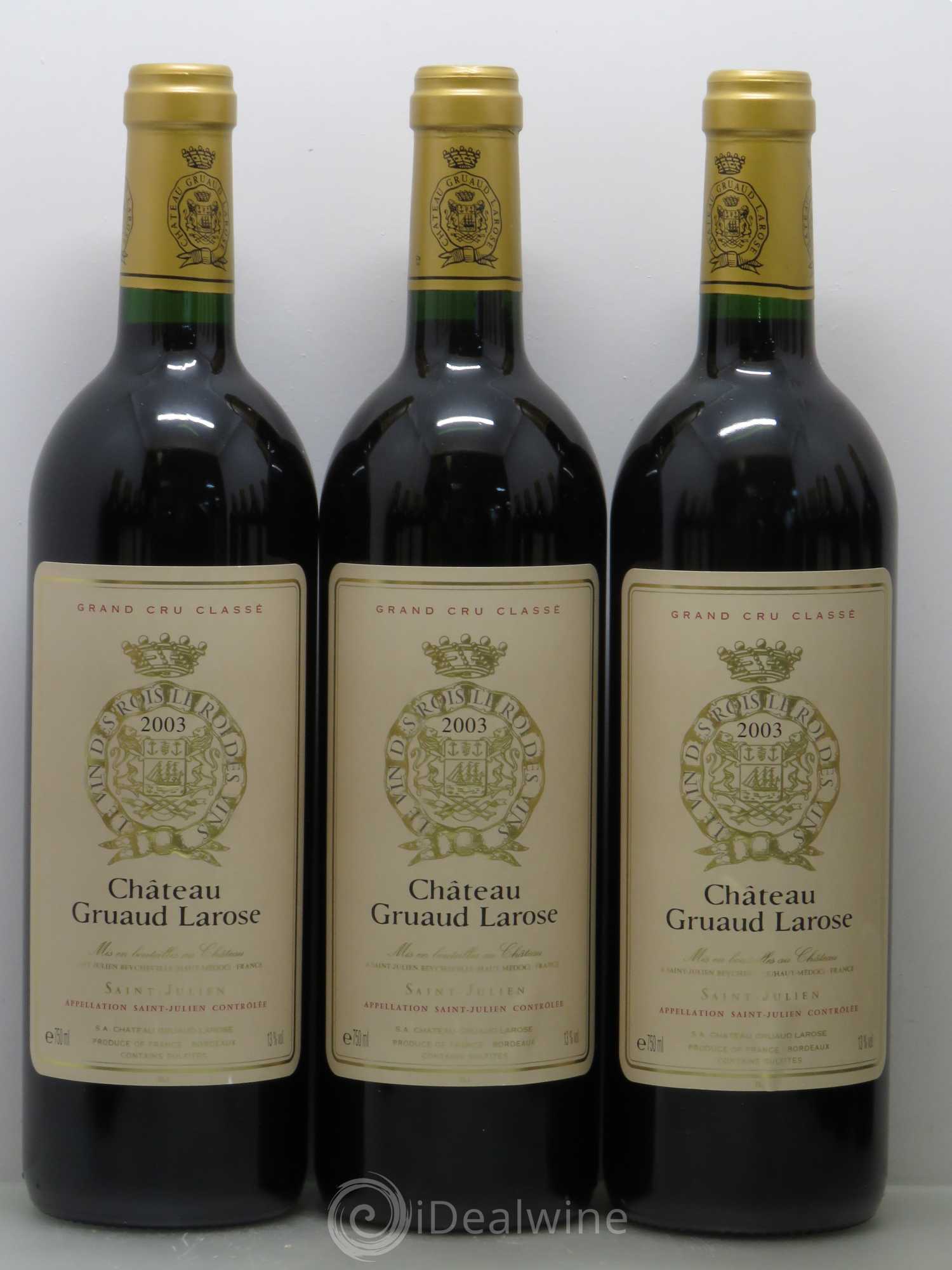 Château Gruaud Larose 2ème Grand Cru Classé 2003 - Lot de 12 bouteilles - 1