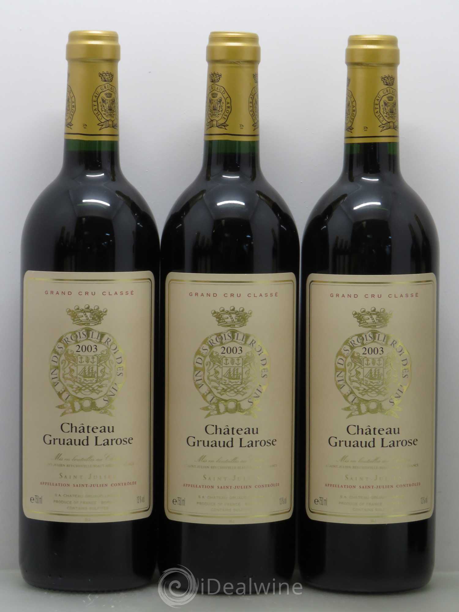 Château Gruaud Larose 2ème Grand Cru Classé 2003 - Lot de 12 bouteilles - 2