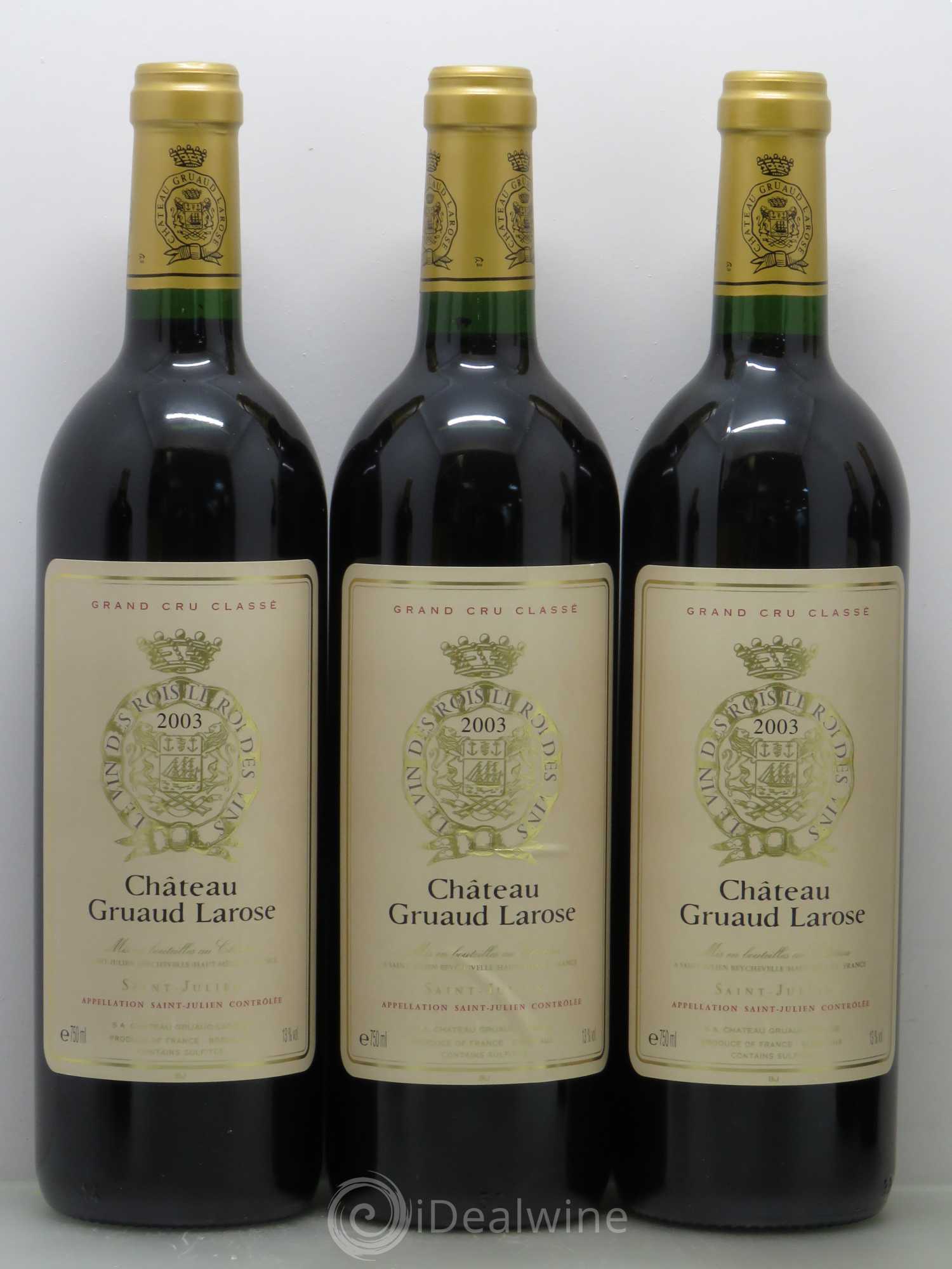 Château Gruaud Larose 2ème Grand Cru Classé 2003 - Lot de 12 bouteilles - 3