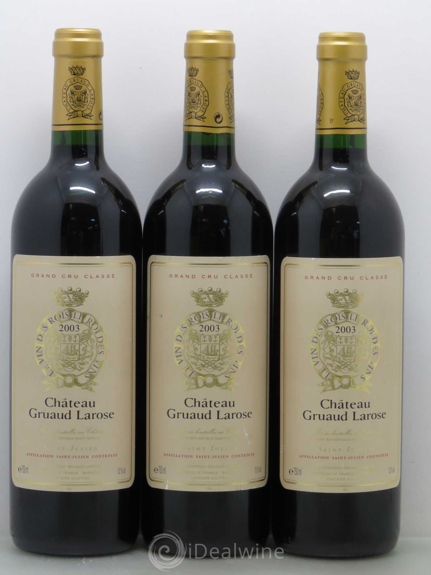 Château Gruaud Larose 2ème Grand Cru Classé 2003 - Lot de 6 bouteilles - 2