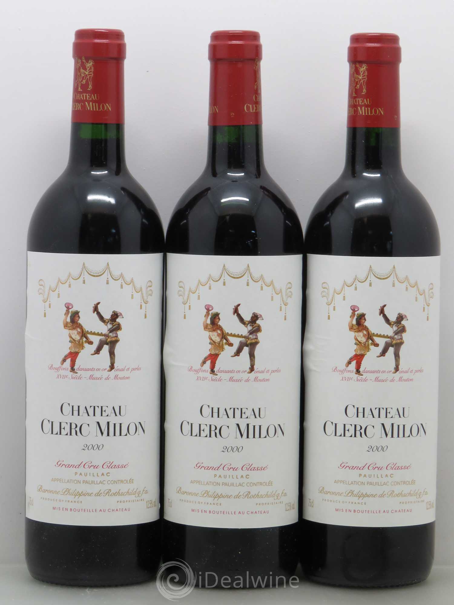 Château Clerc Milon 5ème Grand Cru Classé 2000 - Lot de 6 bouteilles - 2