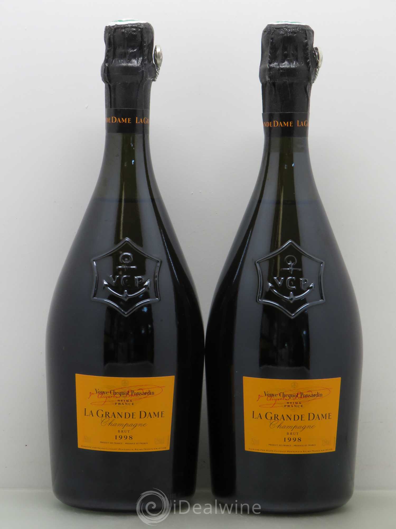 La Grande Dame Veuve Clicquot 1998 - Lot de 2 bouteilles - 0