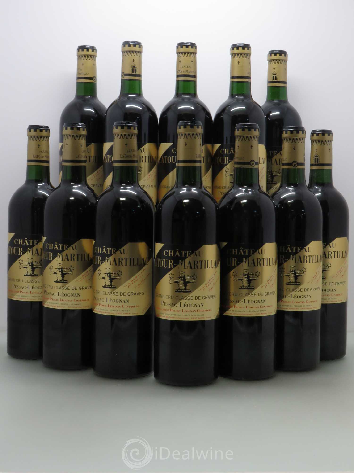 Château Latour-Martillac Cru Classé de Graves 2000 - Lot de 12 bouteilles - 0