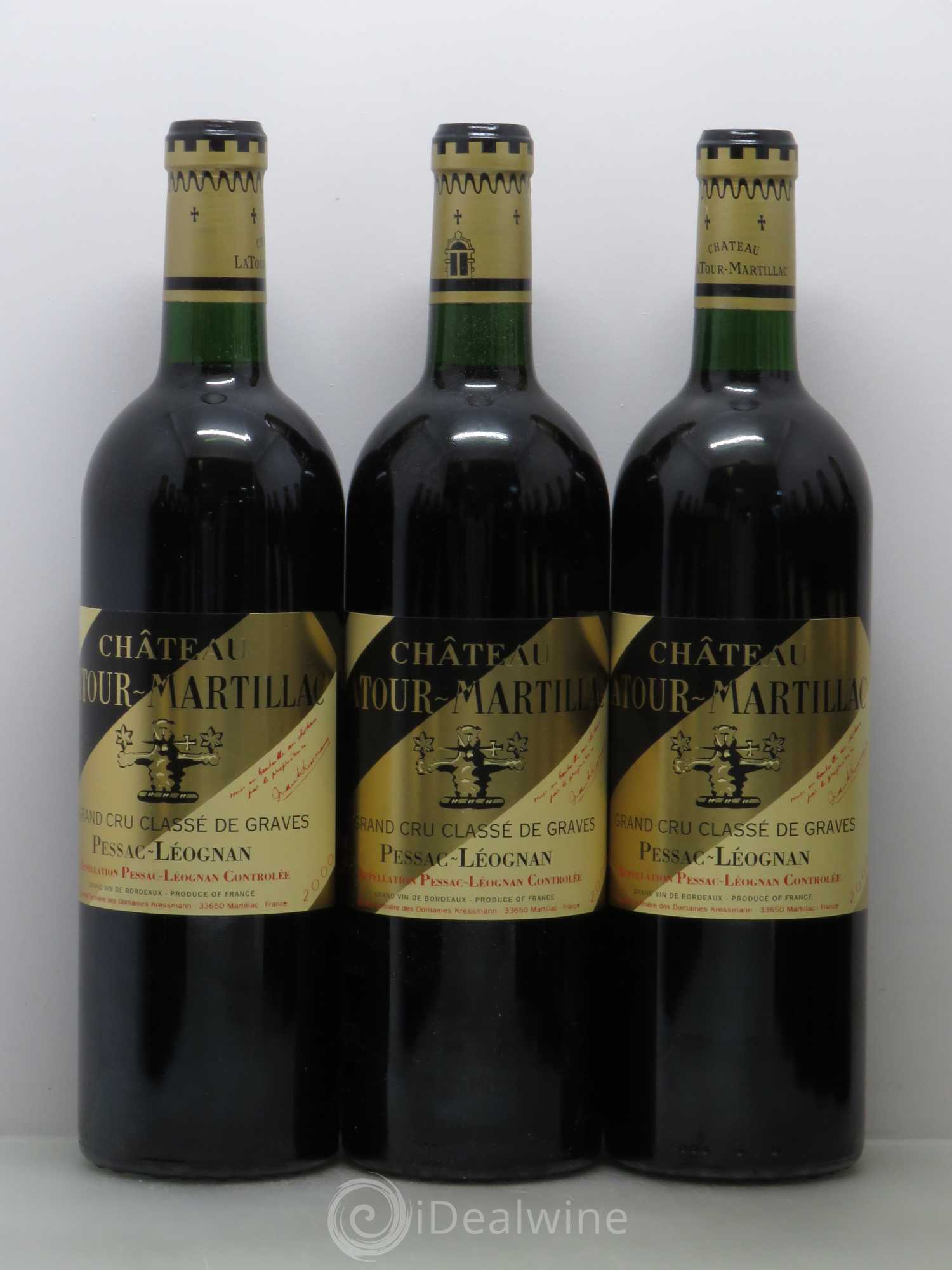 Château Latour-Martillac Cru Classé de Graves 2000 - Lot de 12 bouteilles - 3