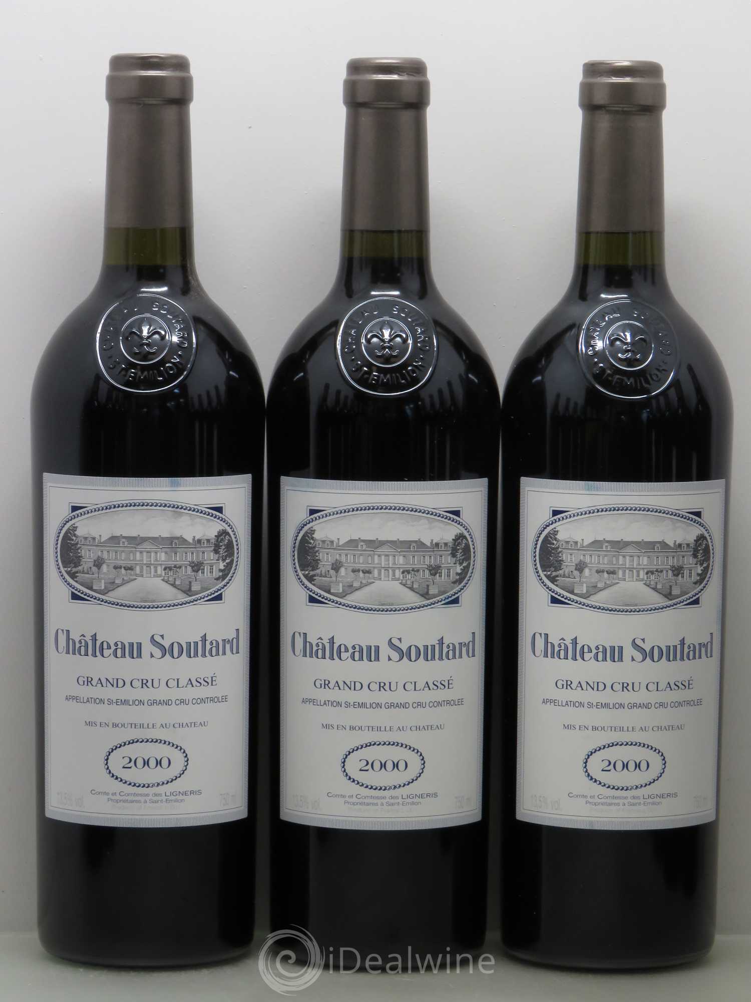 Château Soutard Grand Cru Classé 2000 - Lot de 12 bouteilles - 1
