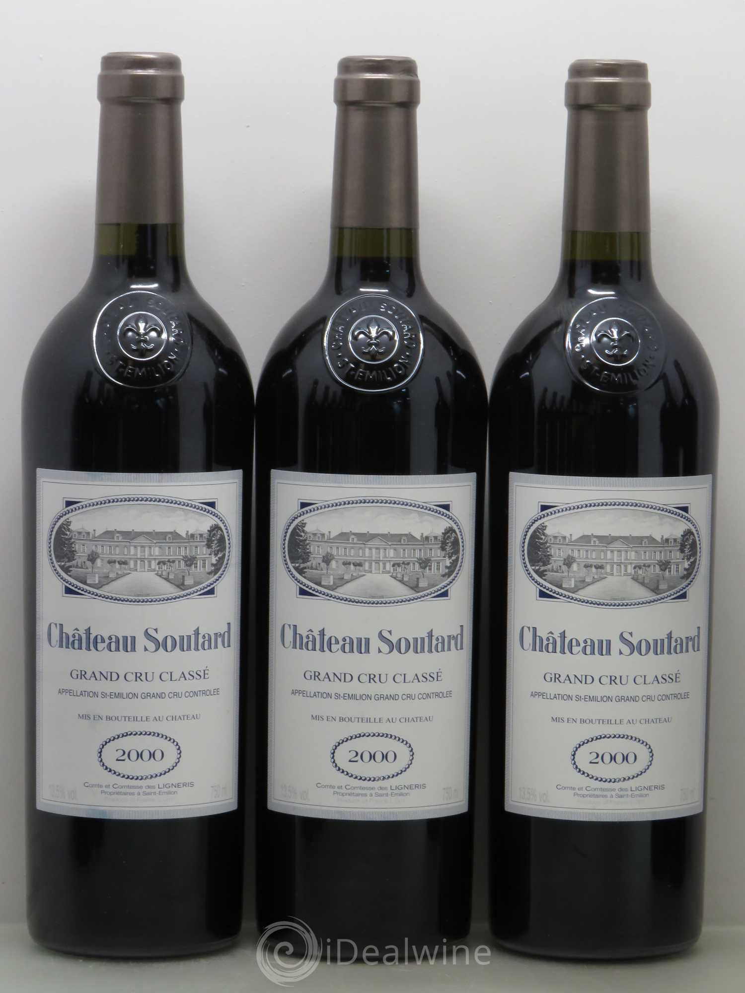 Château Soutard Grand Cru Classé 2000 - Lot de 12 bouteilles - 2