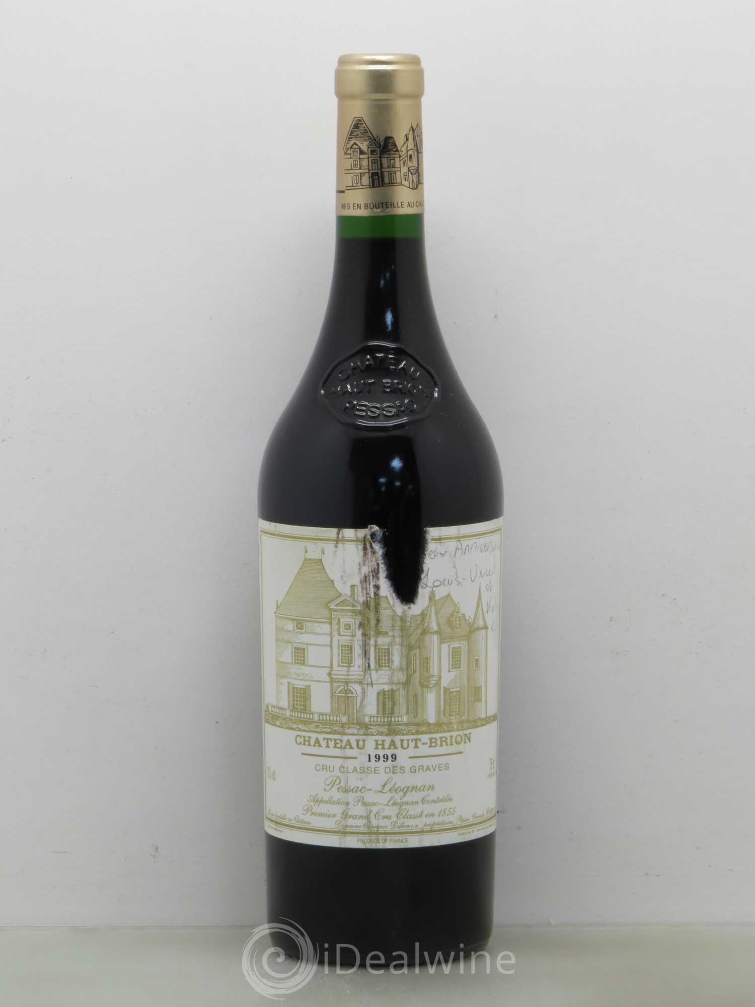 Château Haut Brion 1er Grand Cru Classé 1999 - Lot de 1 bouteille - 0