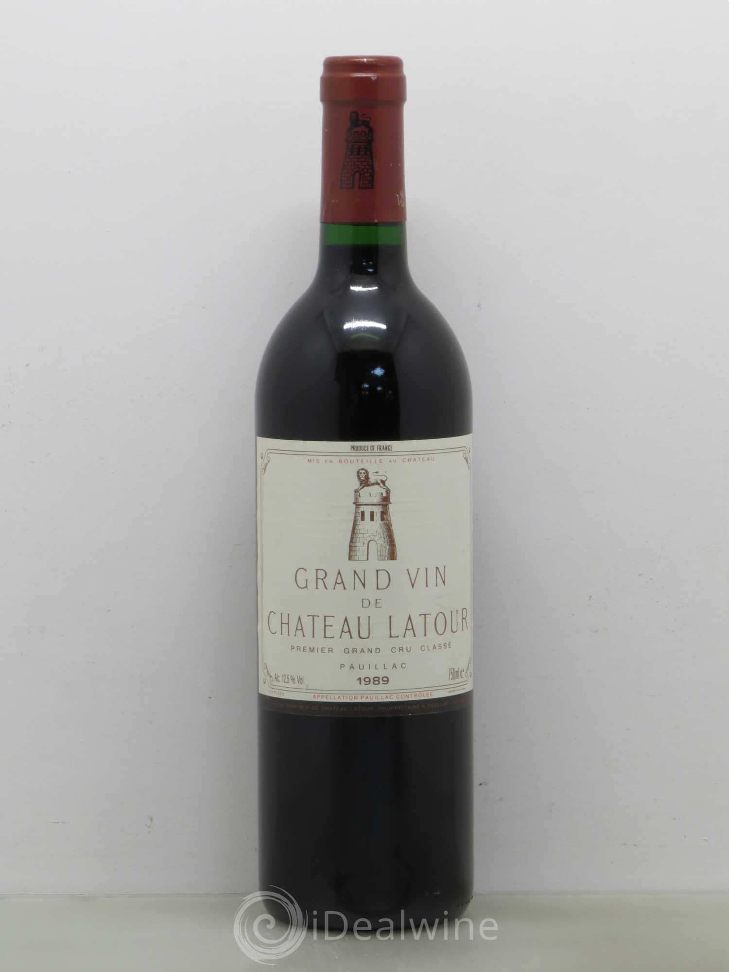 Château Latour 1er Grand Cru Classé 1989 - Lot de 1 bouteille - 0