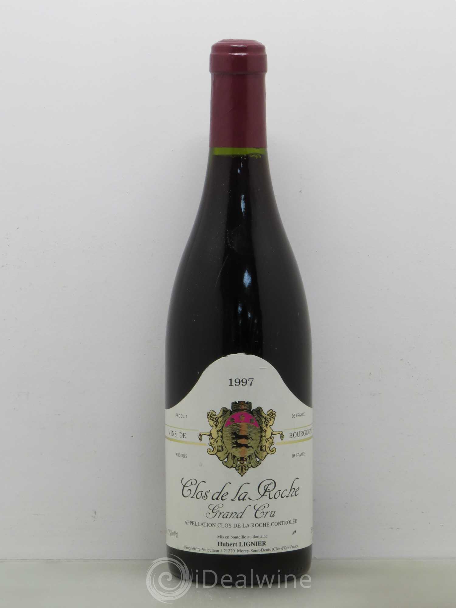 Clos de la Roche Grand Cru Hubert Lignier (Domaine) 1997 - Lot de 1 bouteille - 0
