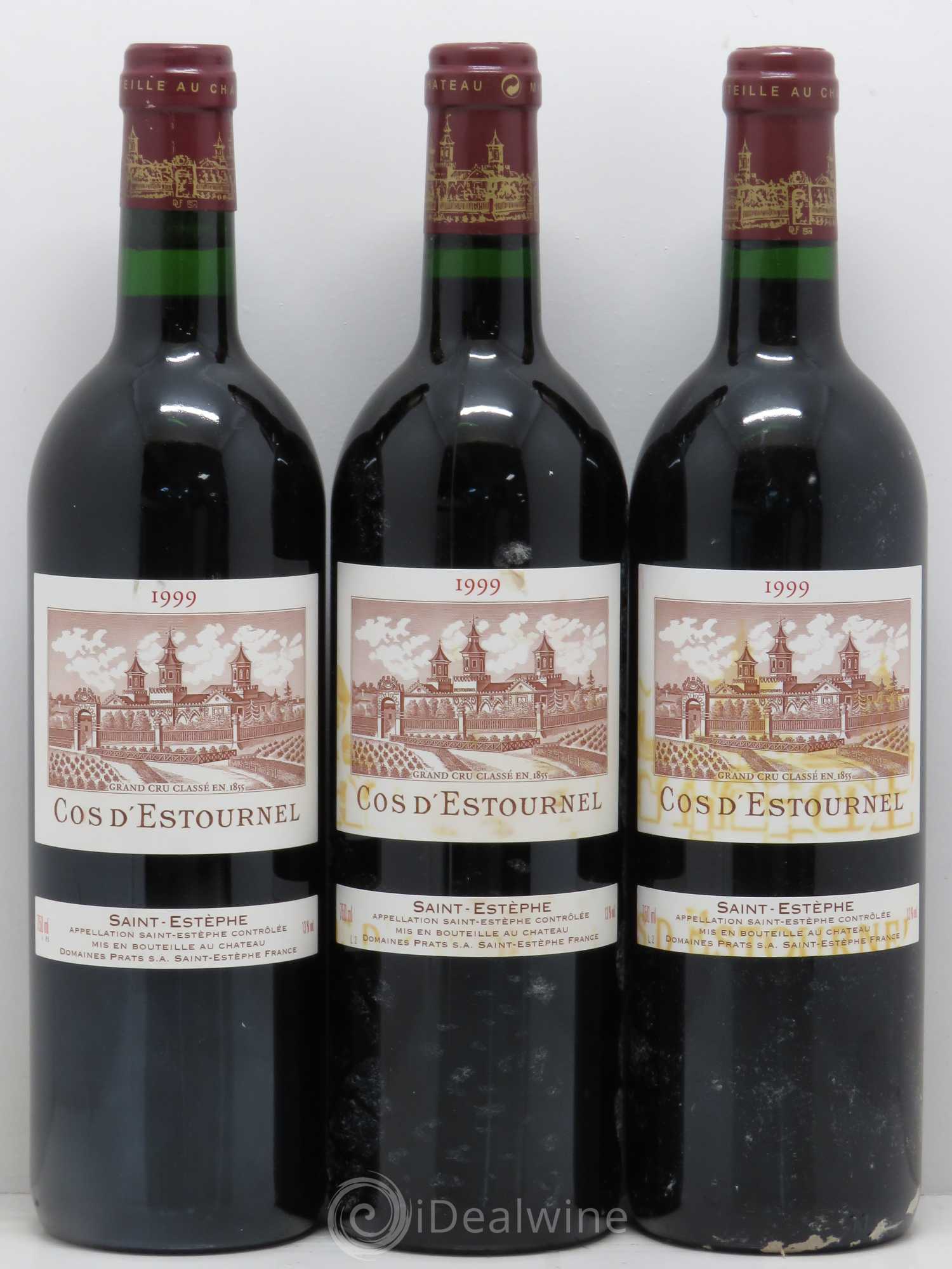 Cos d'Estournel 2ème Grand Cru Classé 1999 - Lot de 3 bouteilles - 0