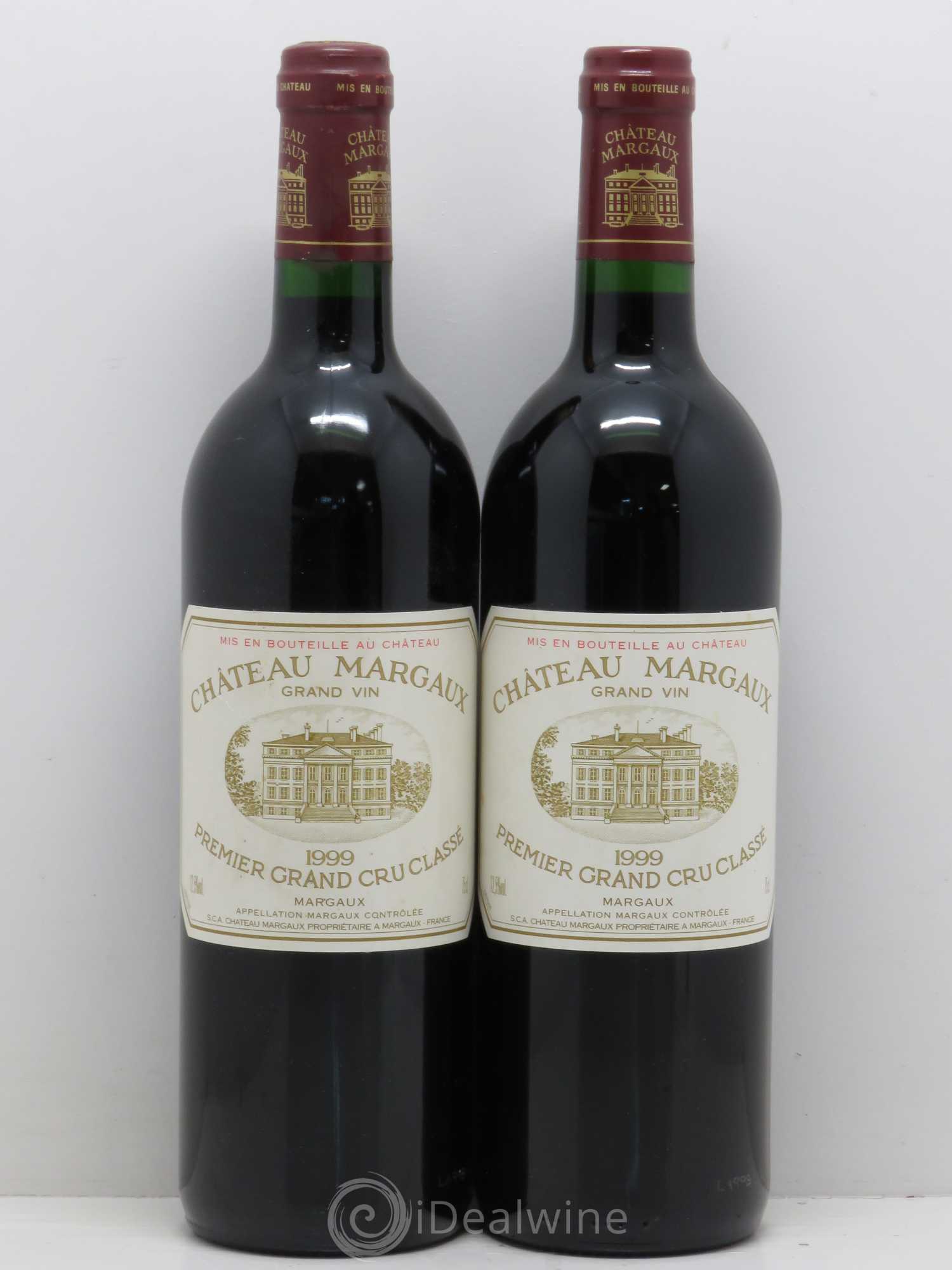 Château Margaux 1er Grand Cru Classé 1999 - Lot de 2 bouteilles - 0