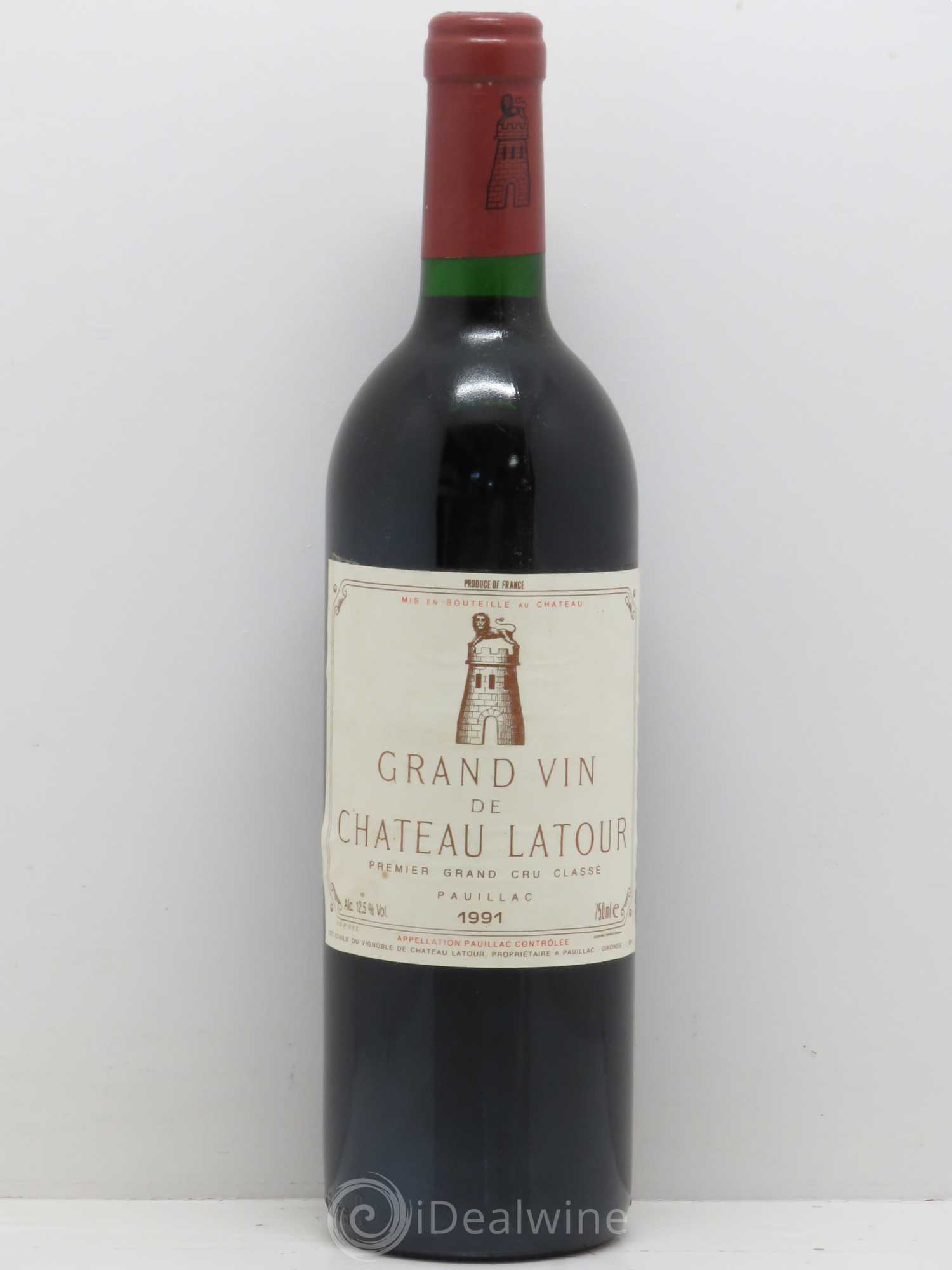 Château Latour 1er Grand Cru Classé 1991 - Lot de 1 bouteille - 0