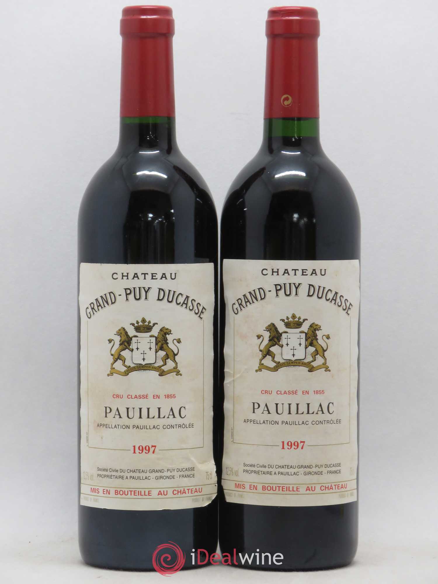 Château Grand Puy Ducasse 5ème Grand Cru Classé 1997 - Lot de 2 bouteilles - 0