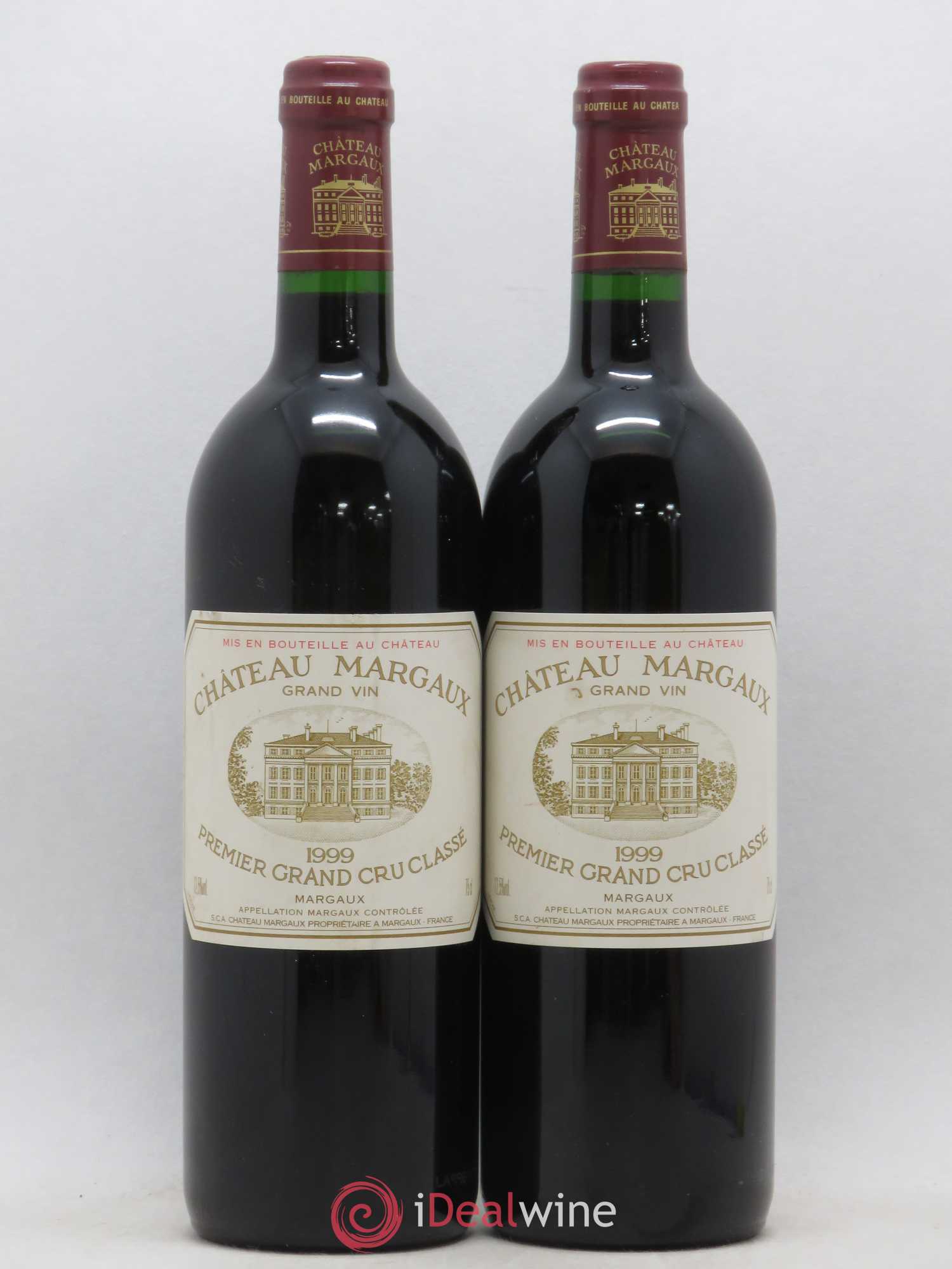 Château Margaux 1er Grand Cru Classé 1999 - Lot de 2 bouteilles - 0