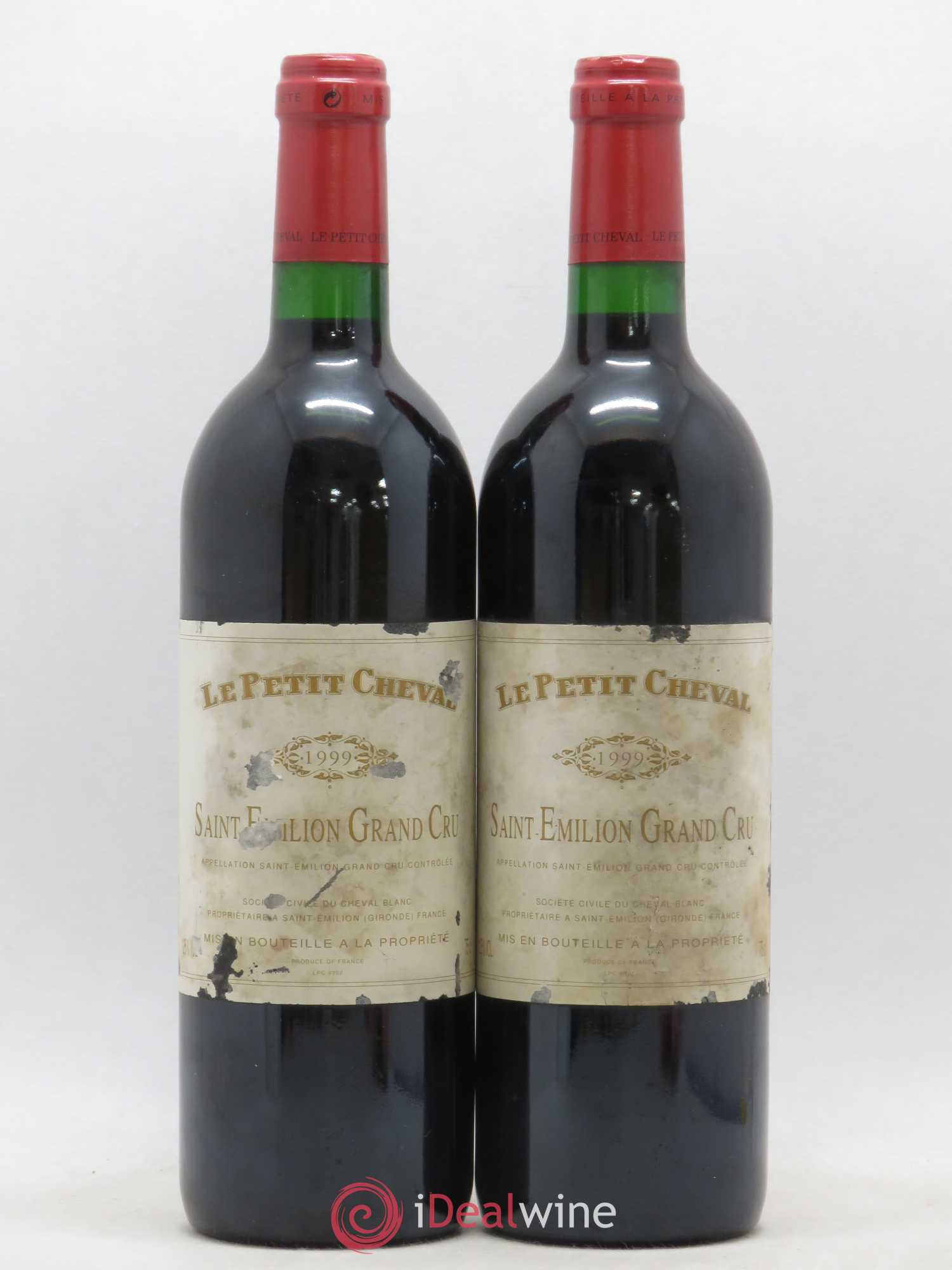 Le Petit Cheval Second Vin 1999 - Lot de 2 bouteilles - 0