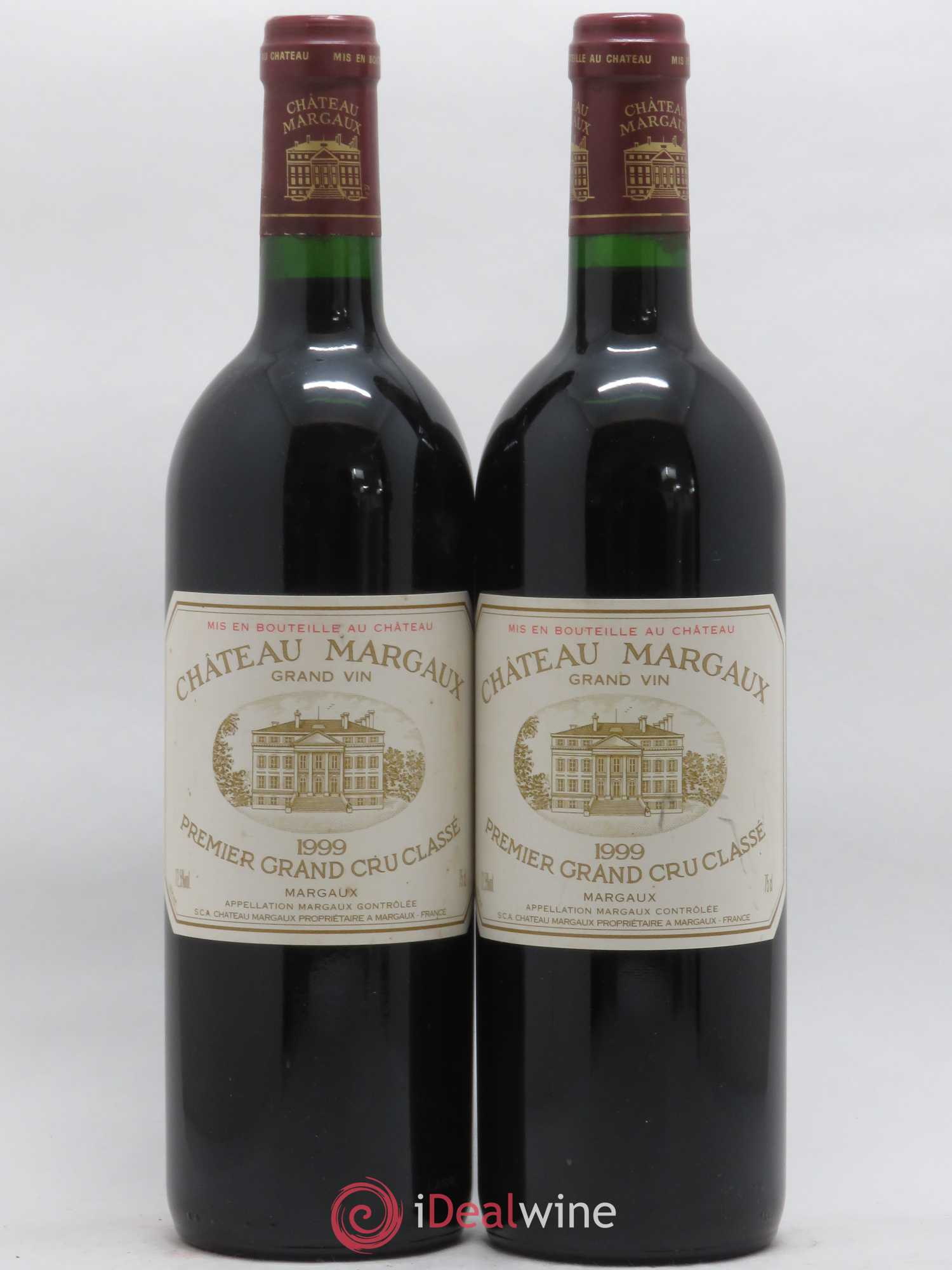 Château Margaux 1er Grand Cru Classé 1999 - Lot de 2 bouteilles - 0