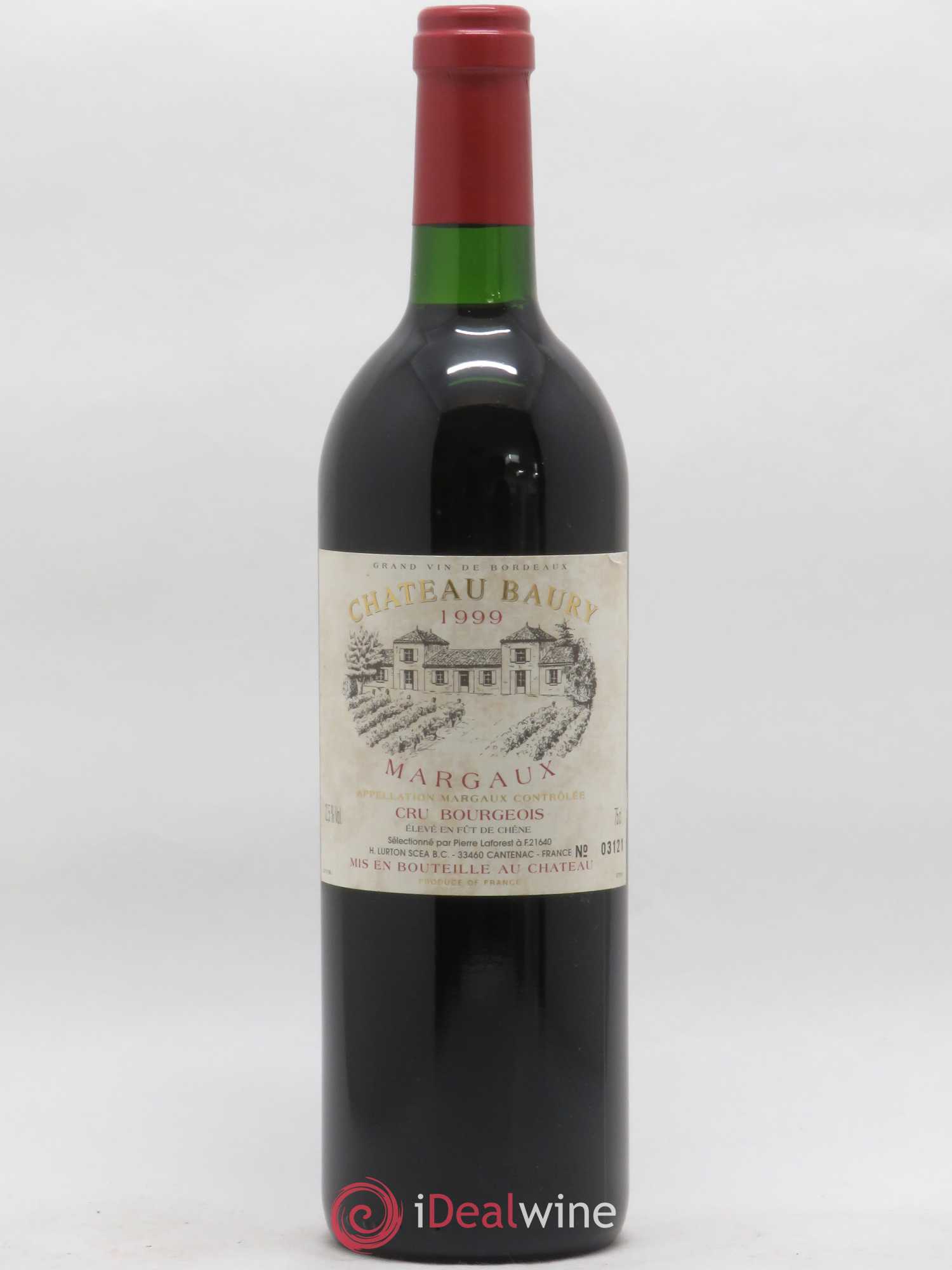 Bordeaux Margaux Château Baury 1999 - Lot de 1 bouteille - 0