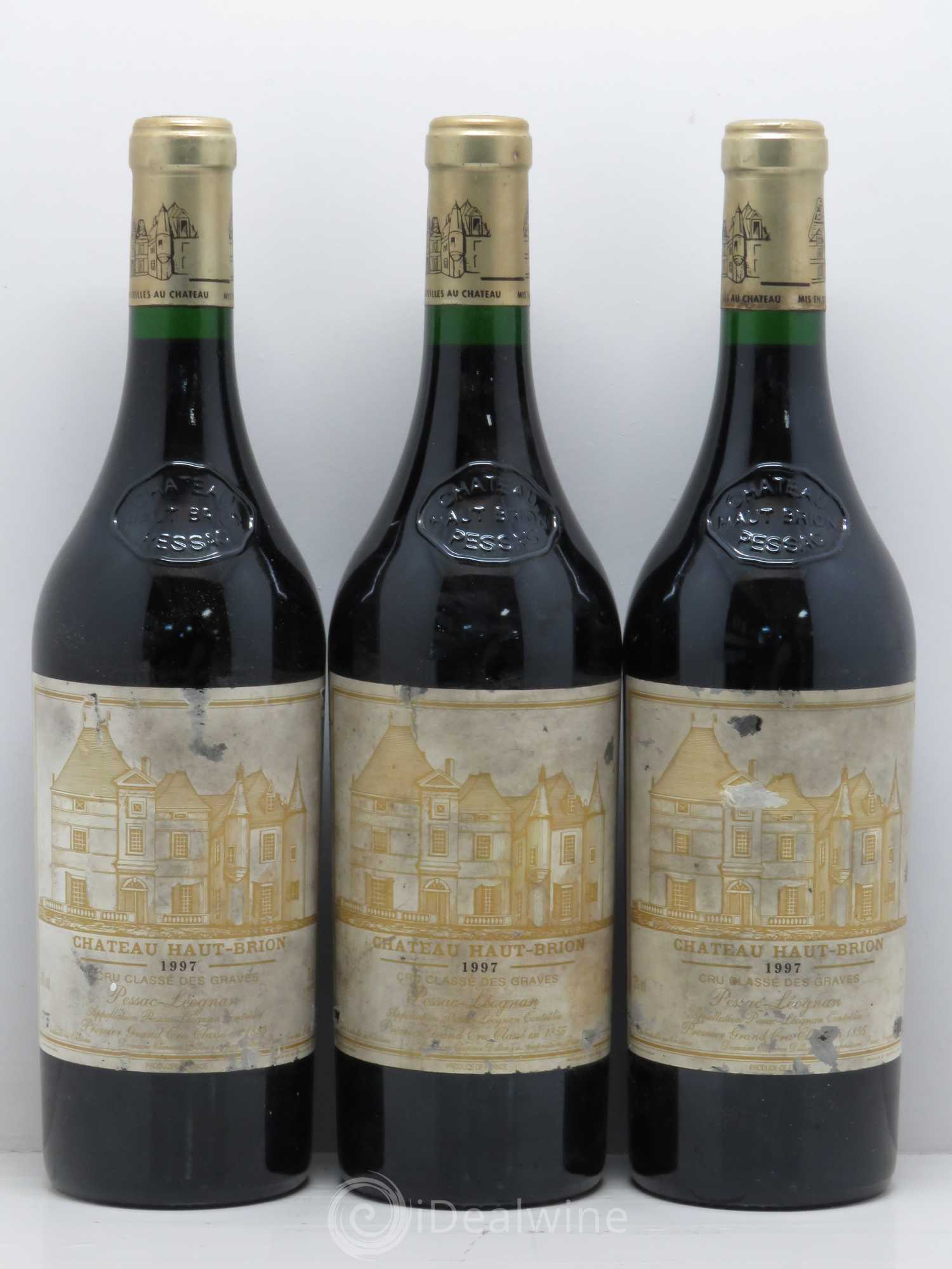 Château Haut Brion 1er Grand Cru Classé 1997 - Lot de 3 bouteilles - 0