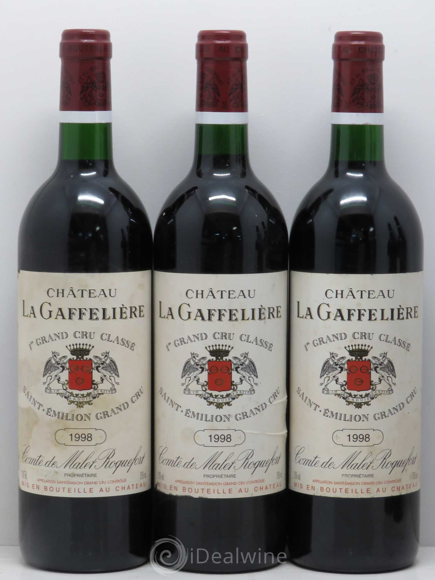 Château la Gaffelière 1er Grand Cru Classé B 1998 - Lot de 5 bouteilles - 1