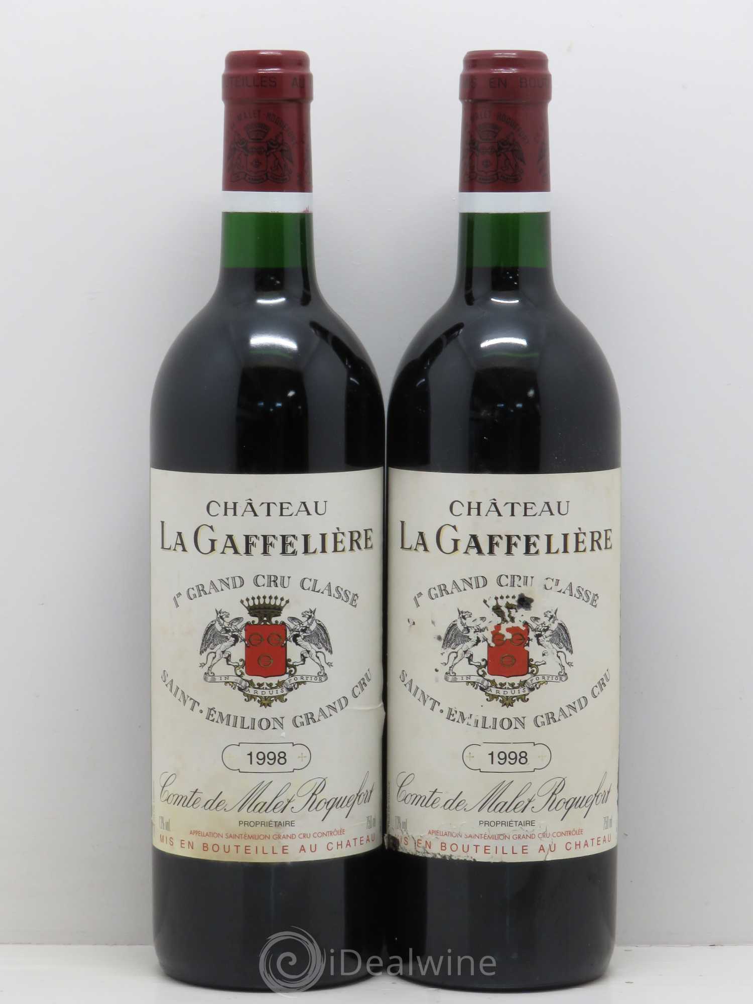 Château la Gaffelière 1er Grand Cru Classé B 1998 - Lot de 5 bouteilles - 2