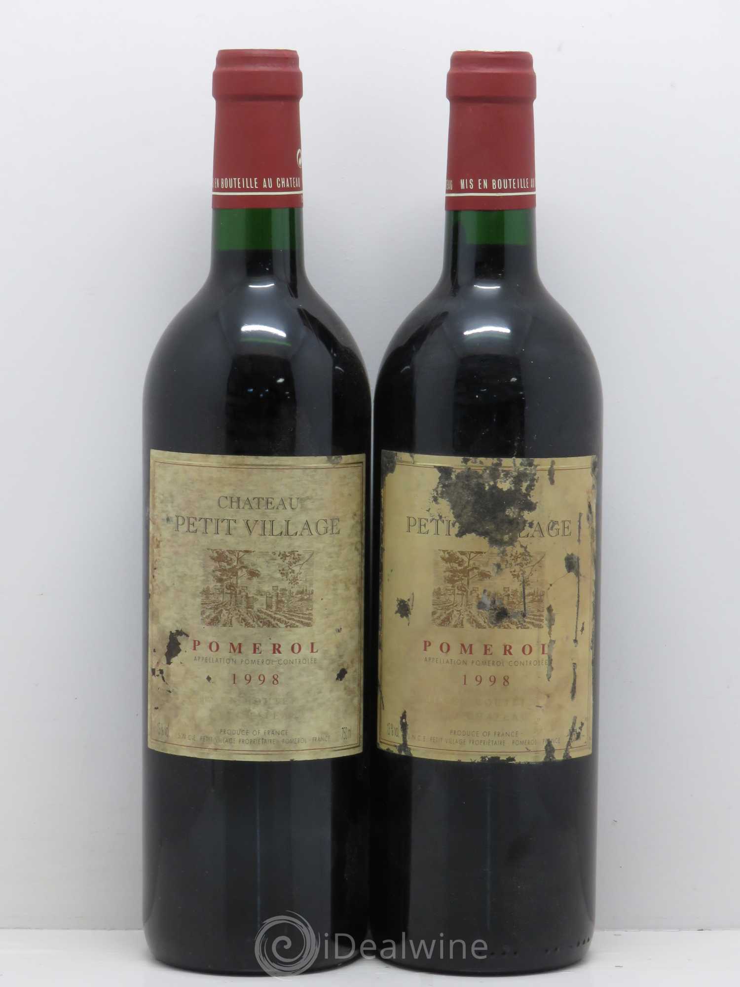 Château Petit Village 1998 - Lot de 2 bouteilles - 0