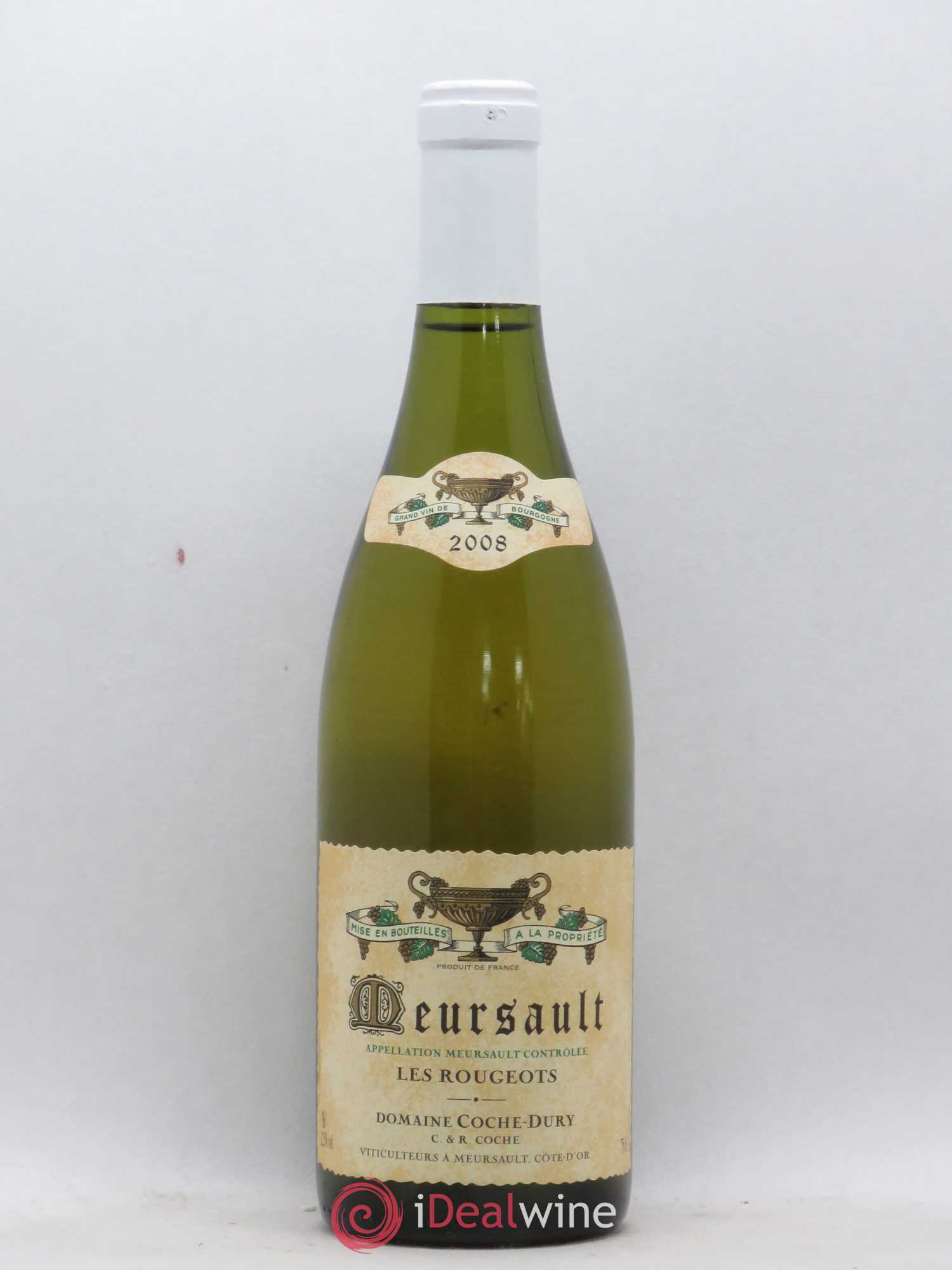 Meursault Les Rougeots Coche Dury (Domaine) 2008 - Lot de 1 bouteille - 0