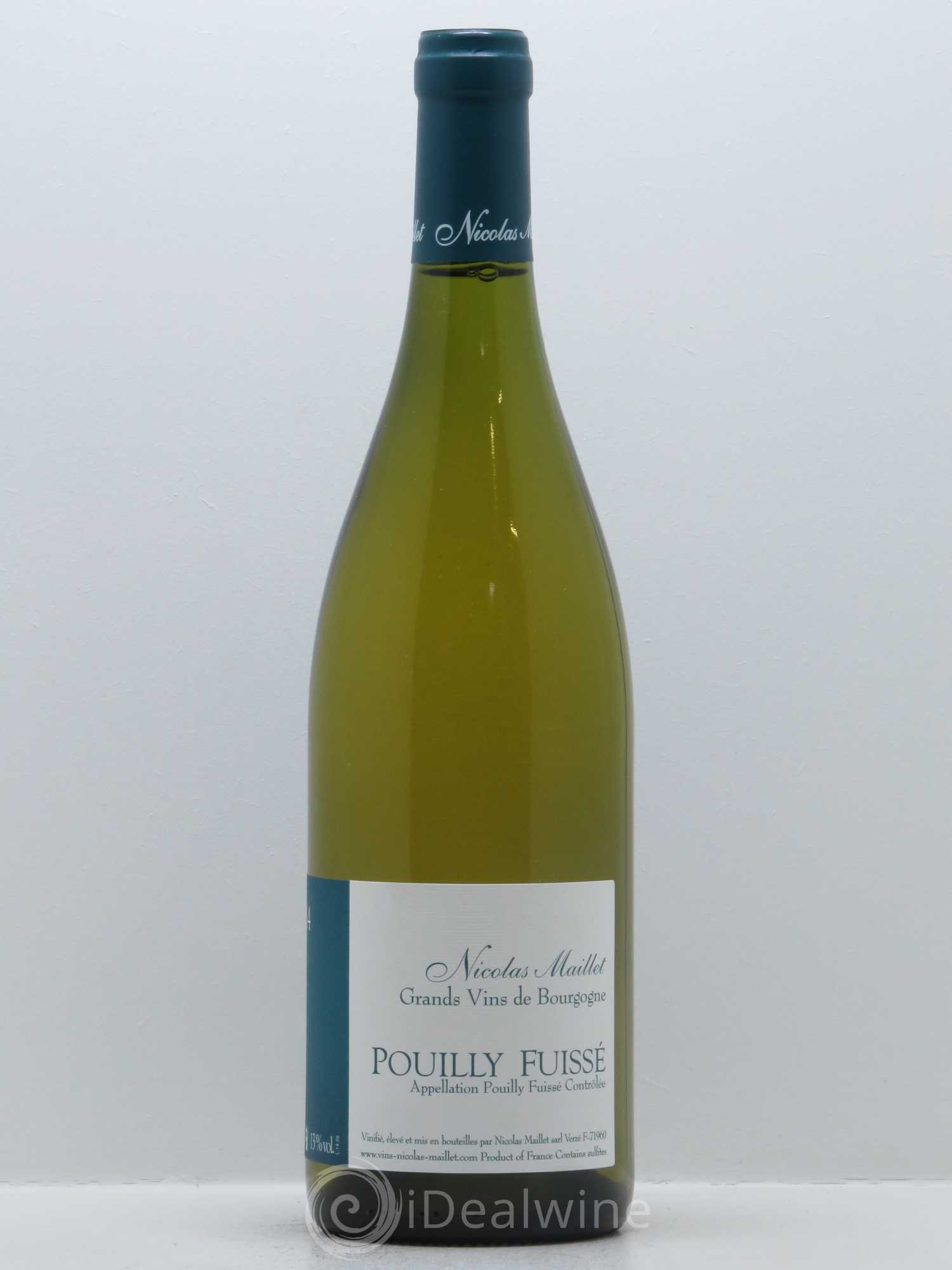 Pouilly-Fuissé Nicolas Maillet 2014 - Lot de 1 bouteille - 0