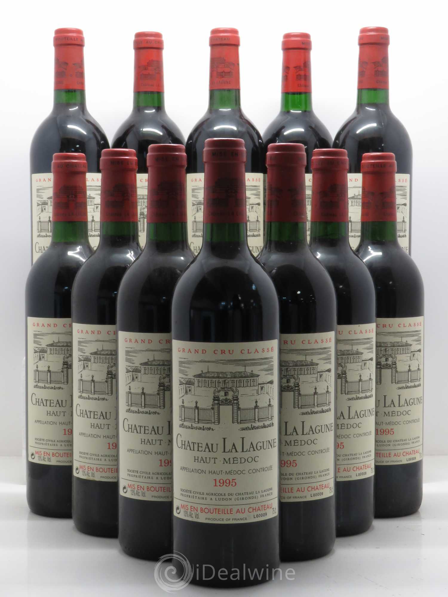 Château la Lagune 3ème Grand Cru Classé 1995 - Lot de 12 bouteilles - 0