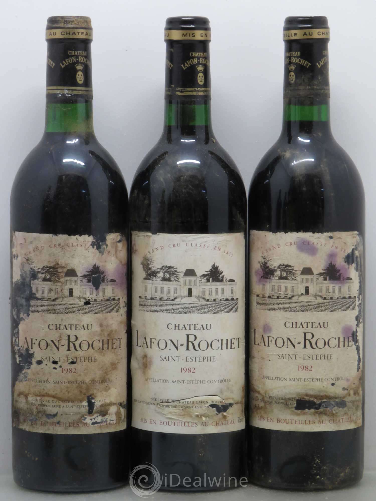 Château Lafon Rochet 4ème Grand Cru Classé 1982 - Lot de 6 bouteilles - 1