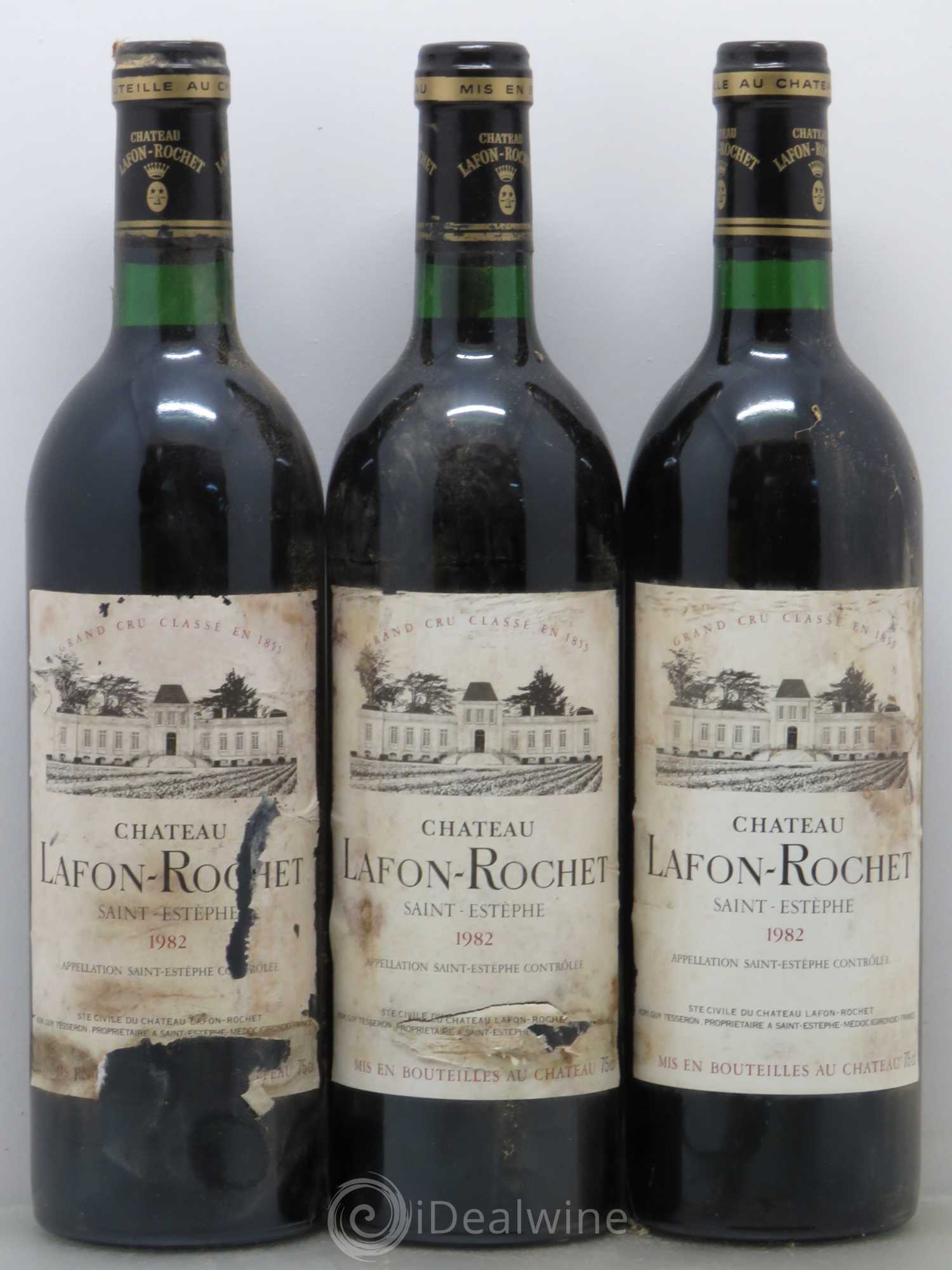 Château Lafon Rochet 4ème Grand Cru Classé 1982 - Lot de 6 bouteilles - 2