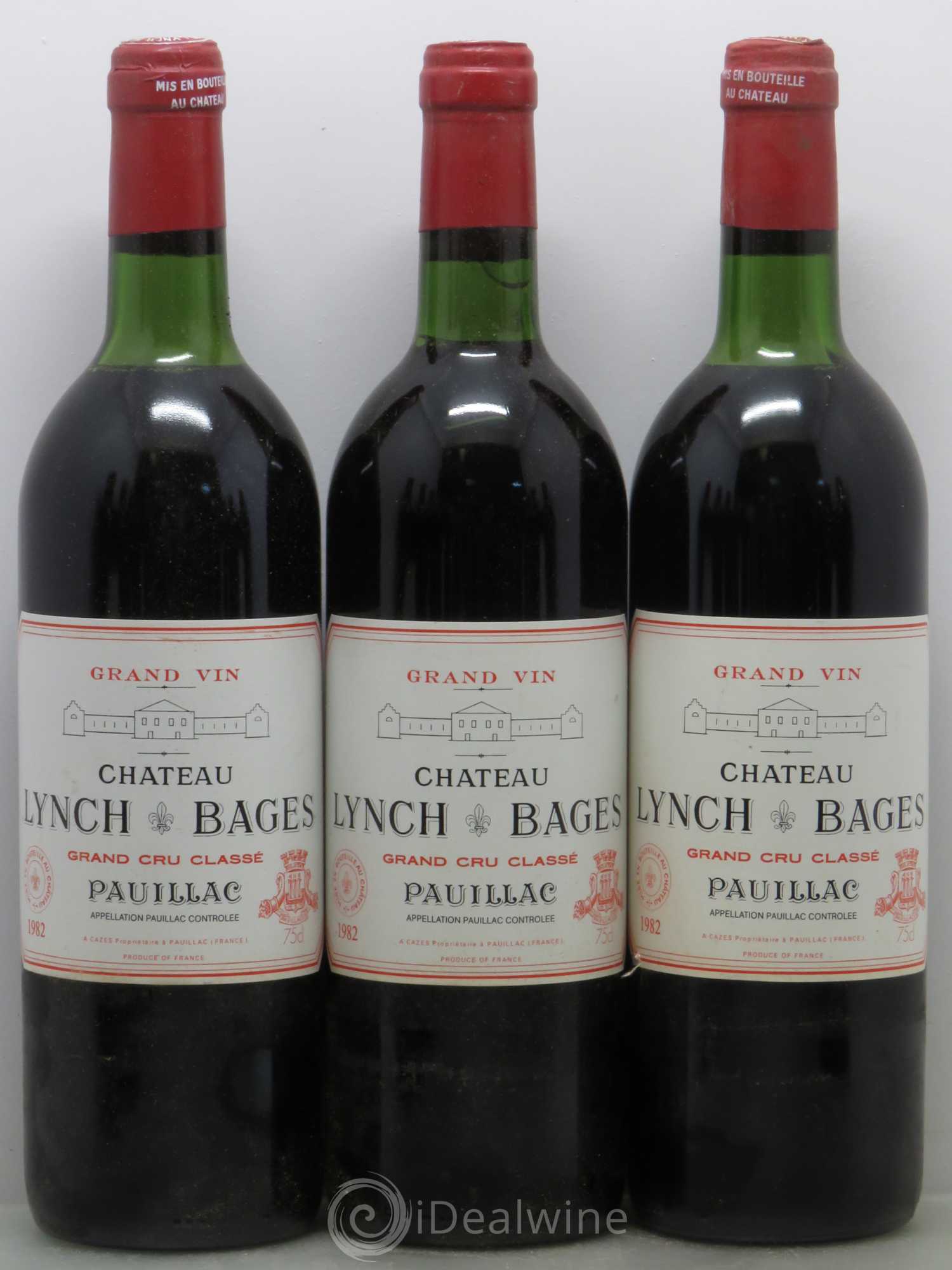 Château Lynch Bages 5ème Grand Cru Classé 1982 - Lot de 12 bouteilles - 1