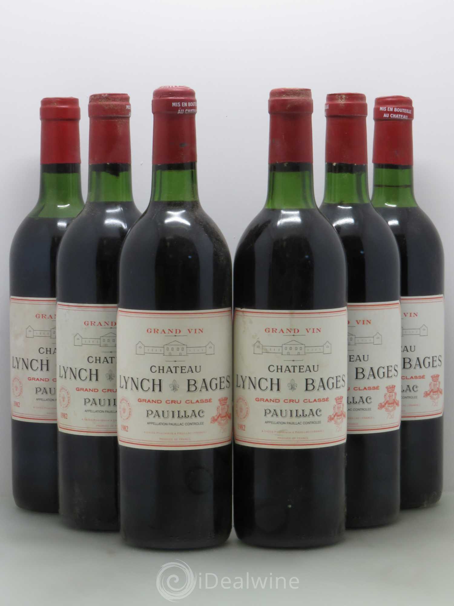 Château Lynch Bages 5ème Grand Cru Classé 1982 - Lot de 6 bouteilles - 0