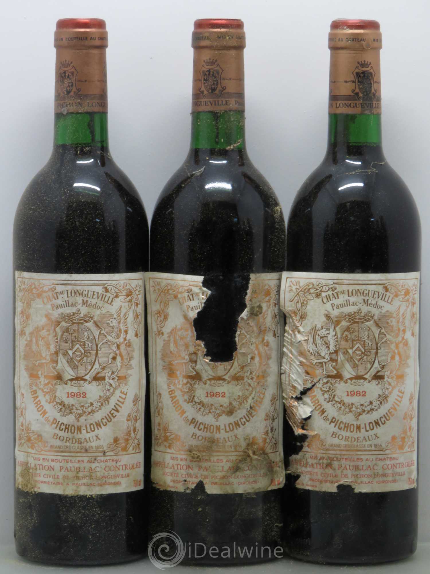 Pichon Longueville Baron 2ème Grand Cru Classé 1982 - Lot de 12 bouteilles - 1